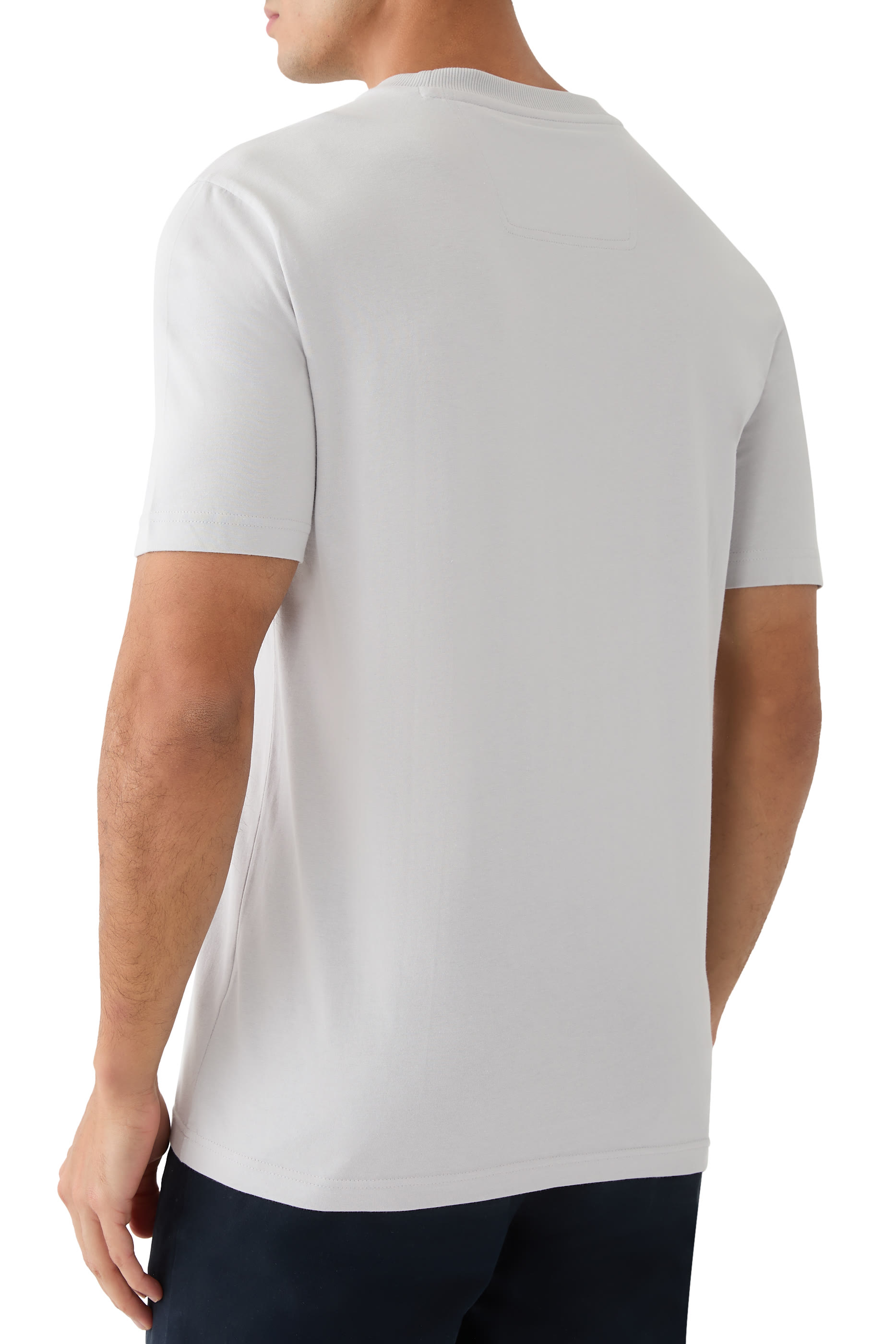 Double Logo Artwork Cotton-Jersey T-Shirt