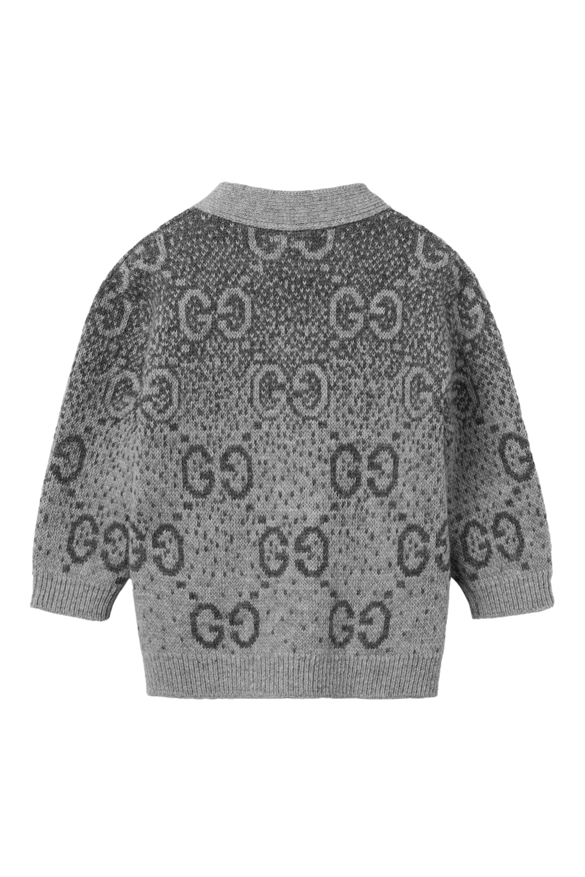Kids GG Wool Jacquard Cardigan