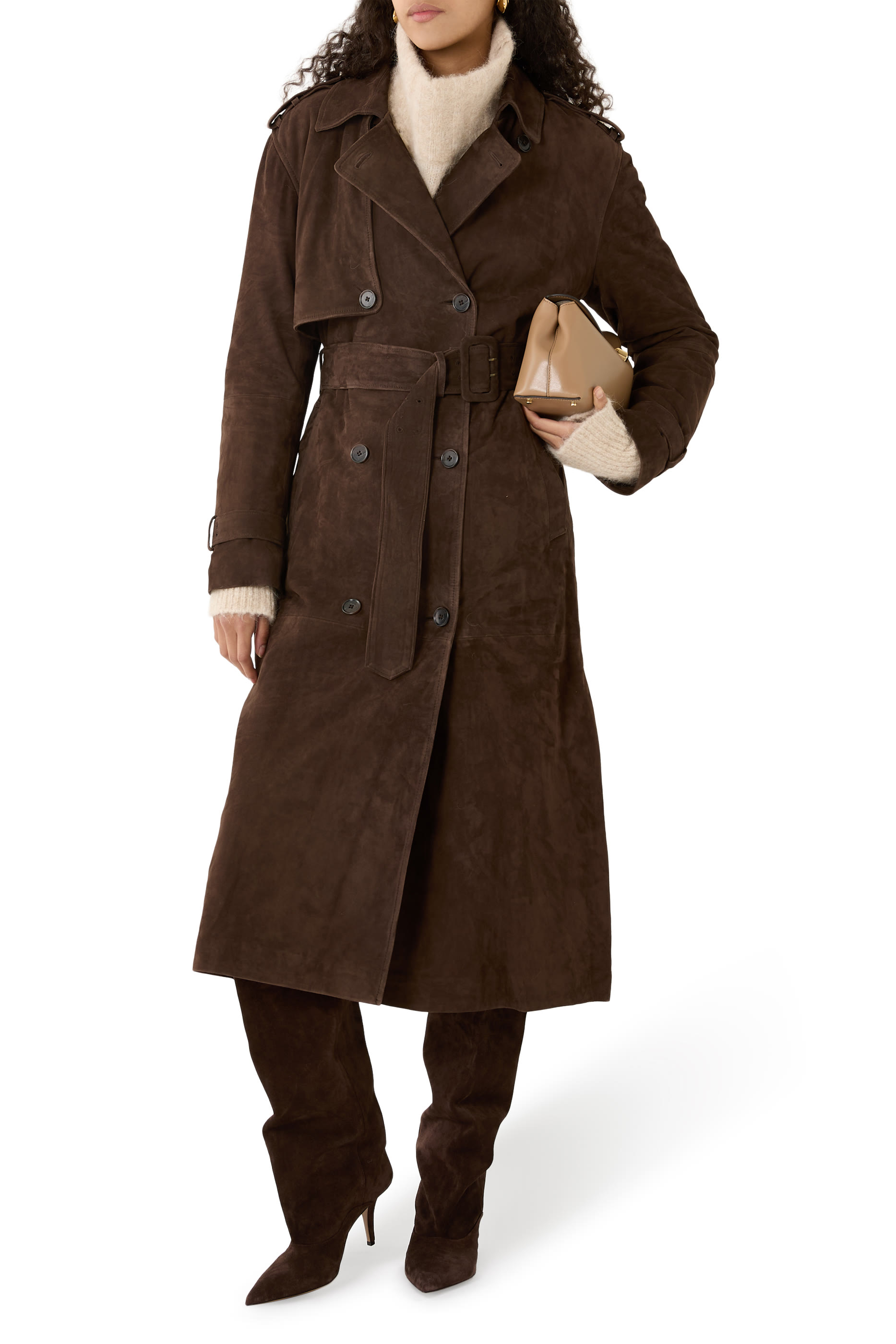 Benedict Suede Trenchcoat 