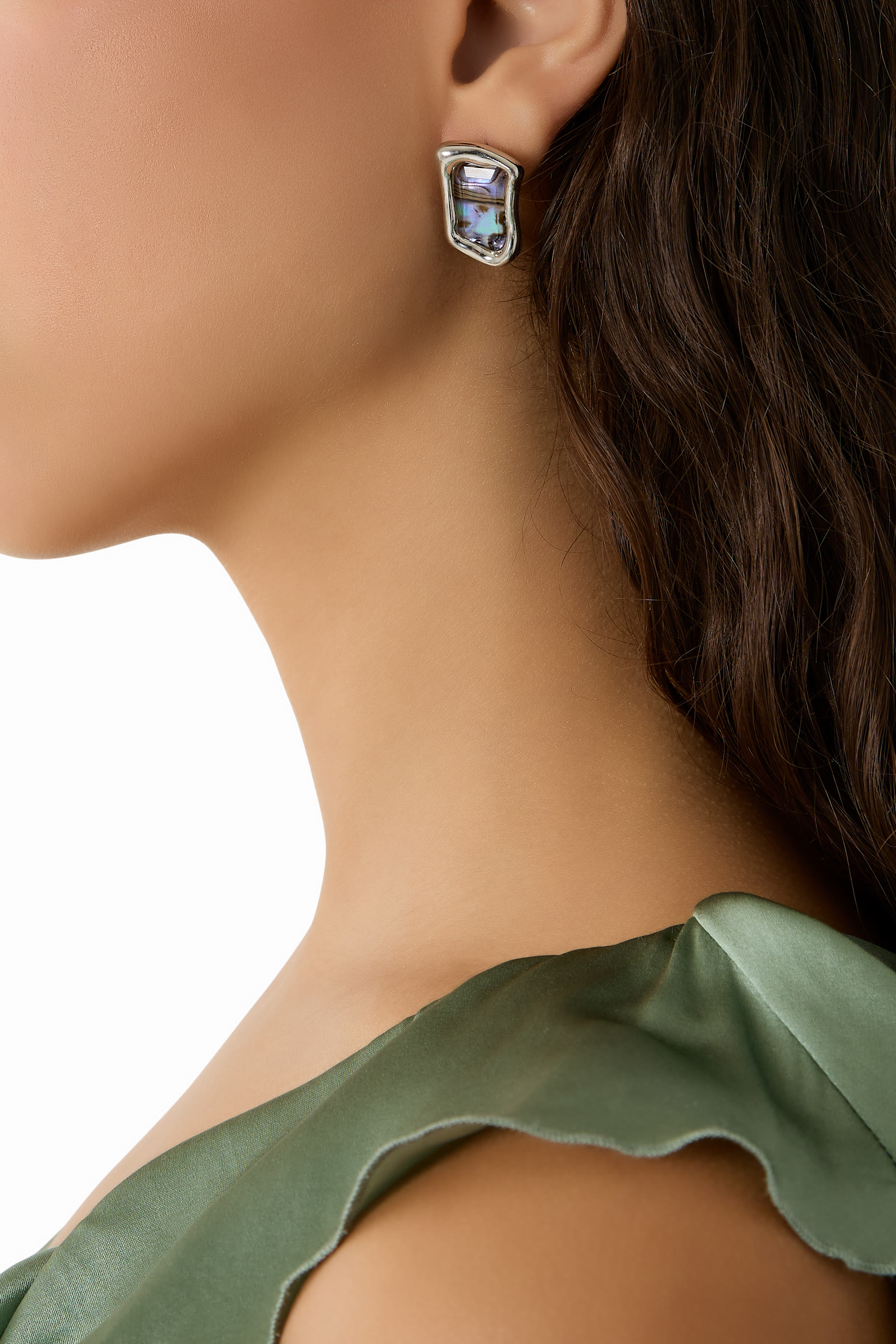 Molten Glass Statement Studs