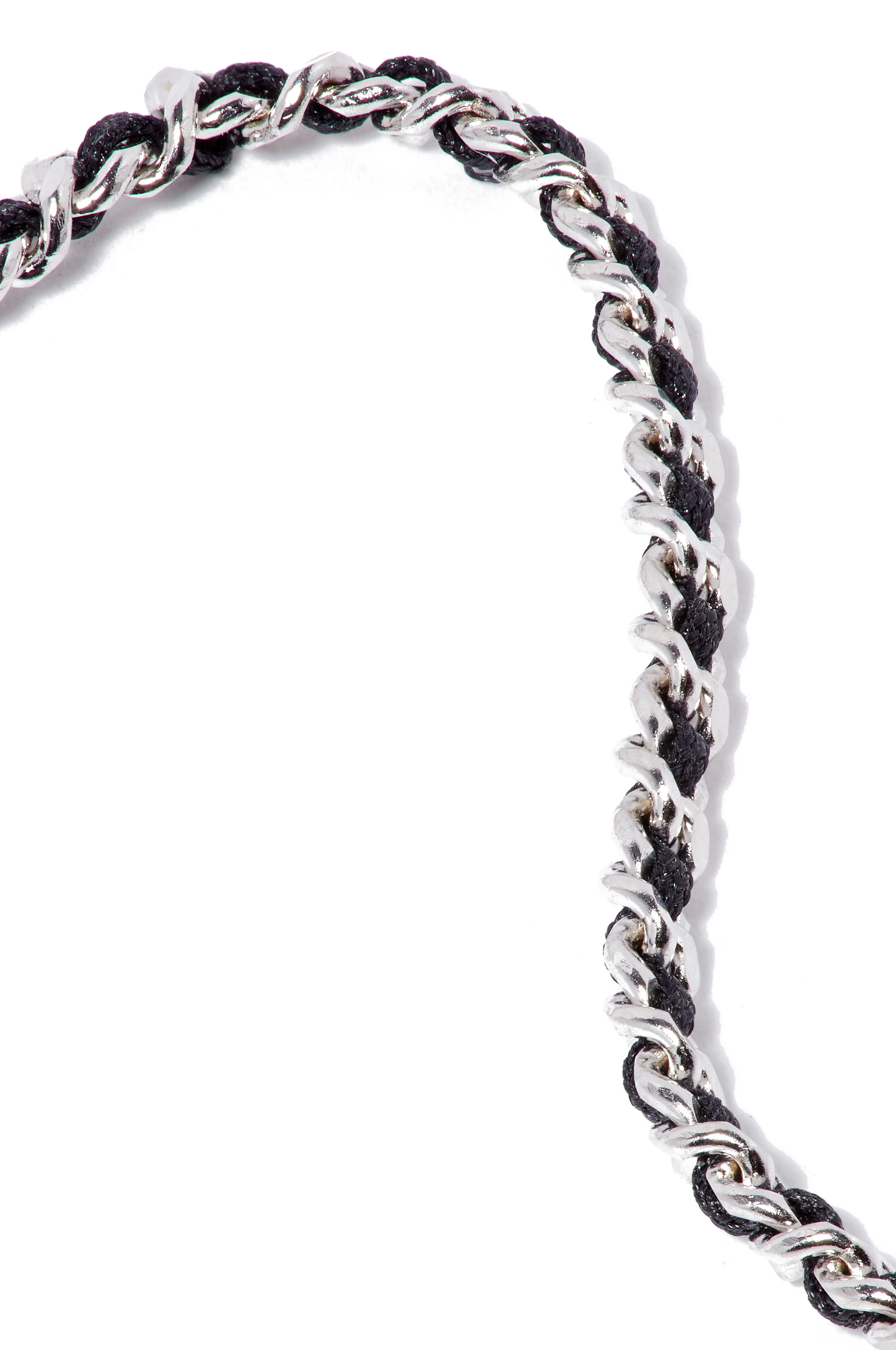Braided Chain Bracelet in Sterling Silver