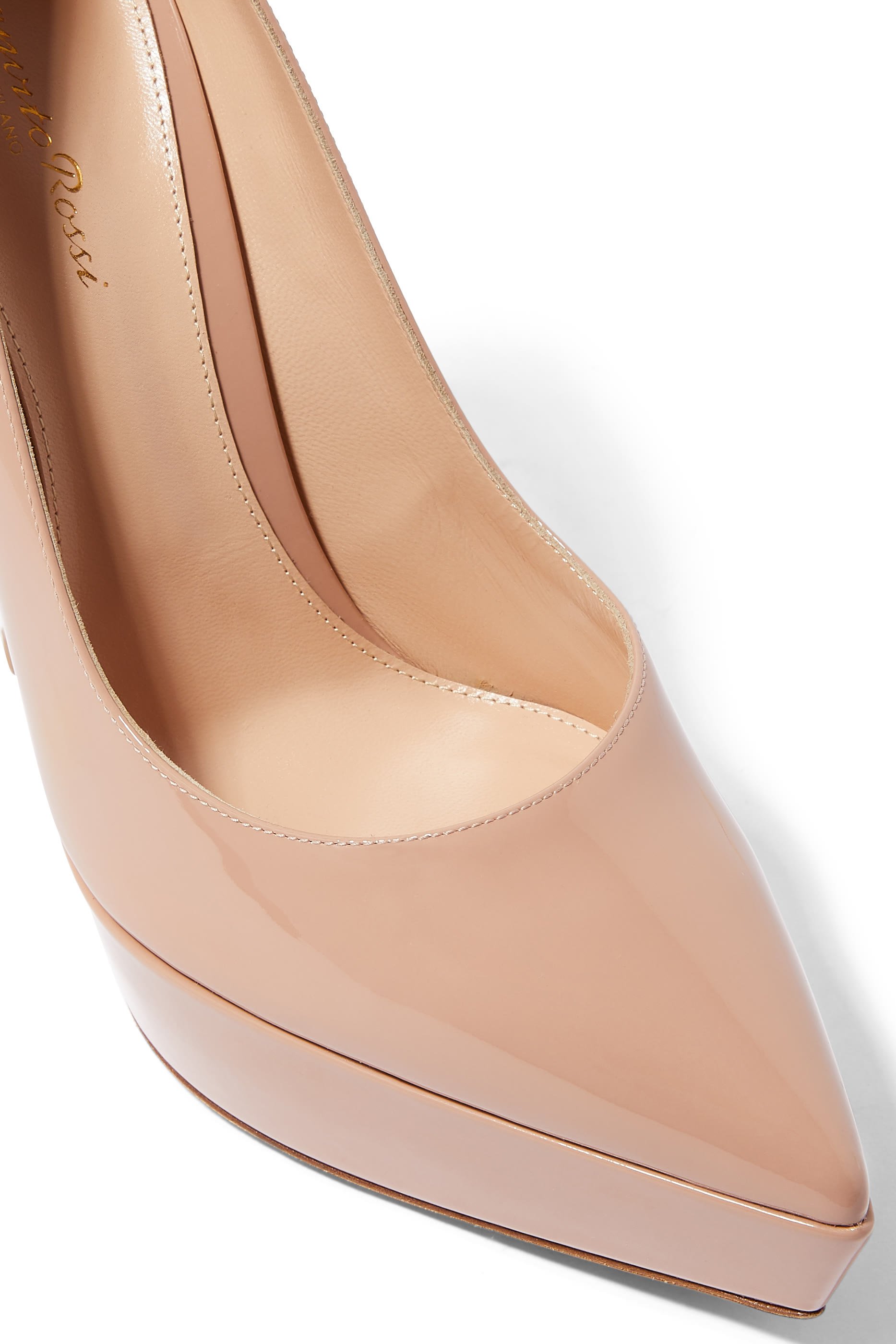 Dasha 105 Platform Leather Pumps