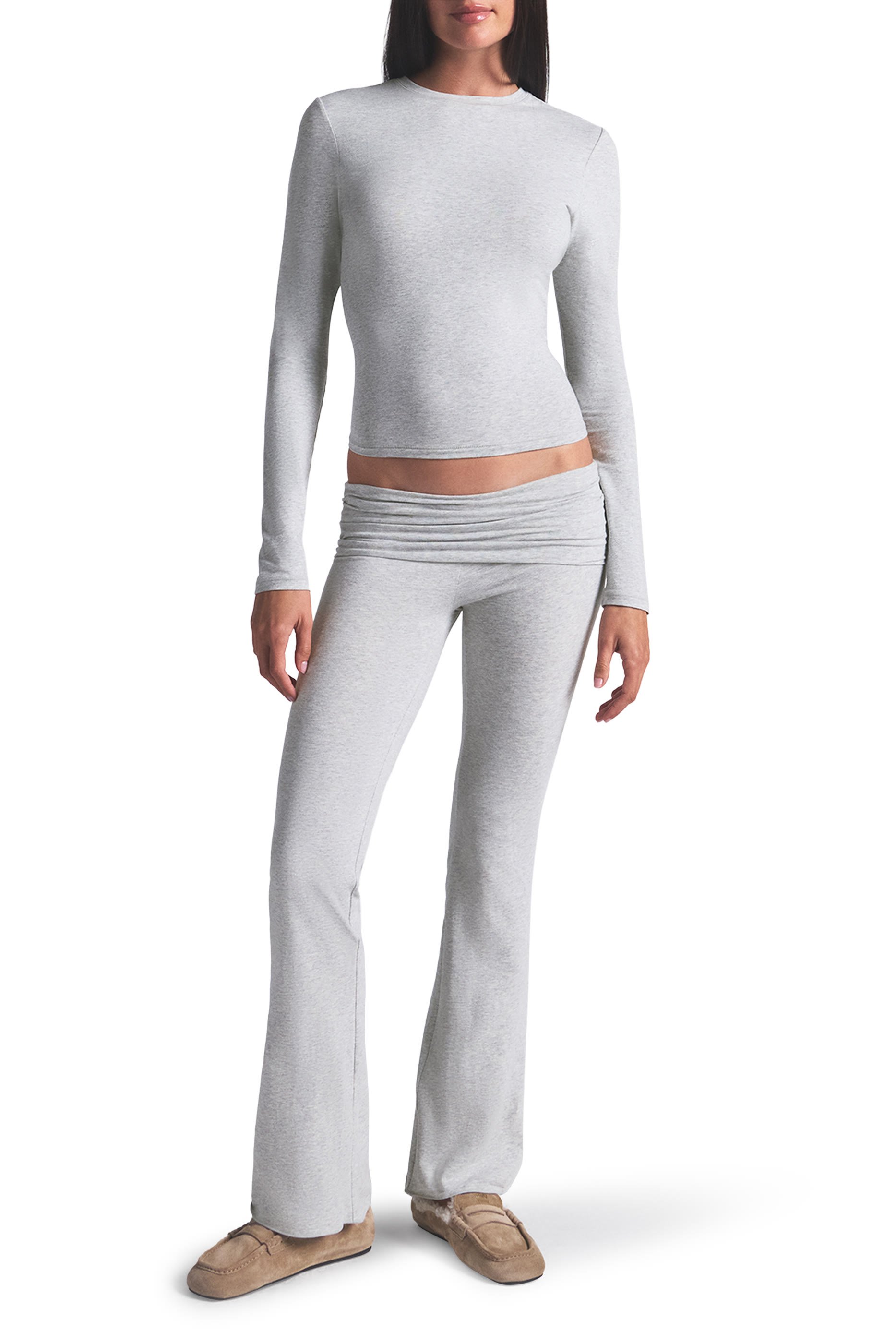  Cotton Jersey Long Sleeve T-Shirt