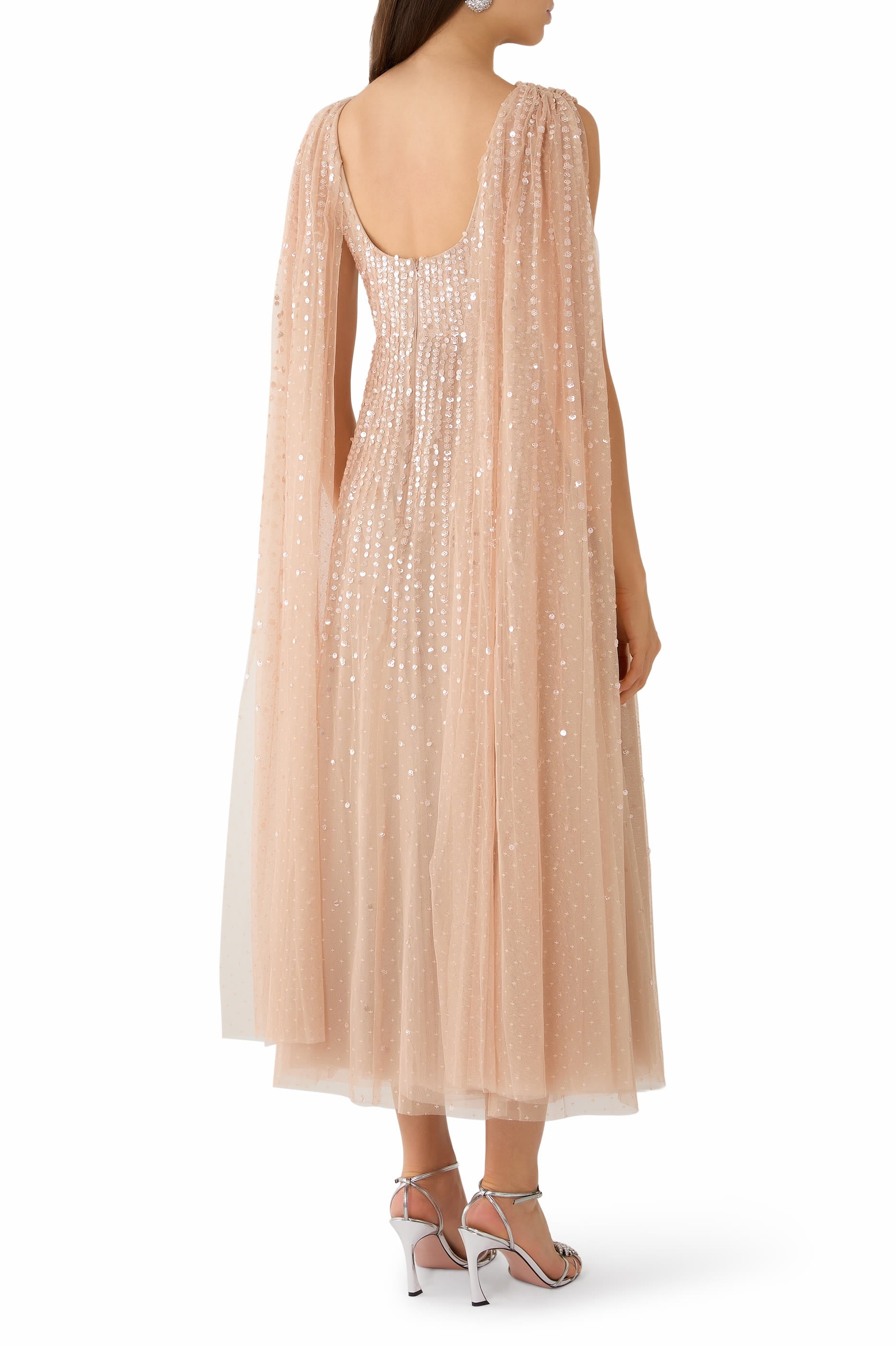  Moonlight Sequin Ankle Gown