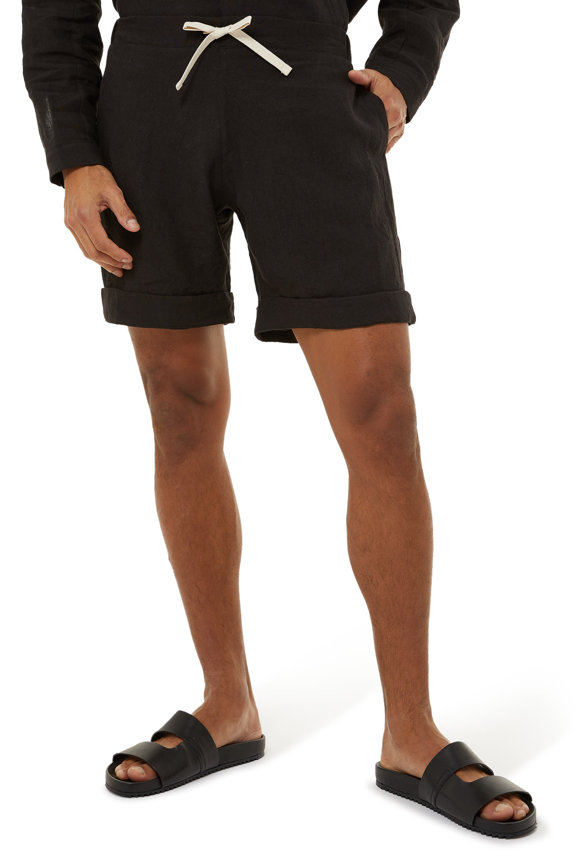 Elasticated Linen Shorts