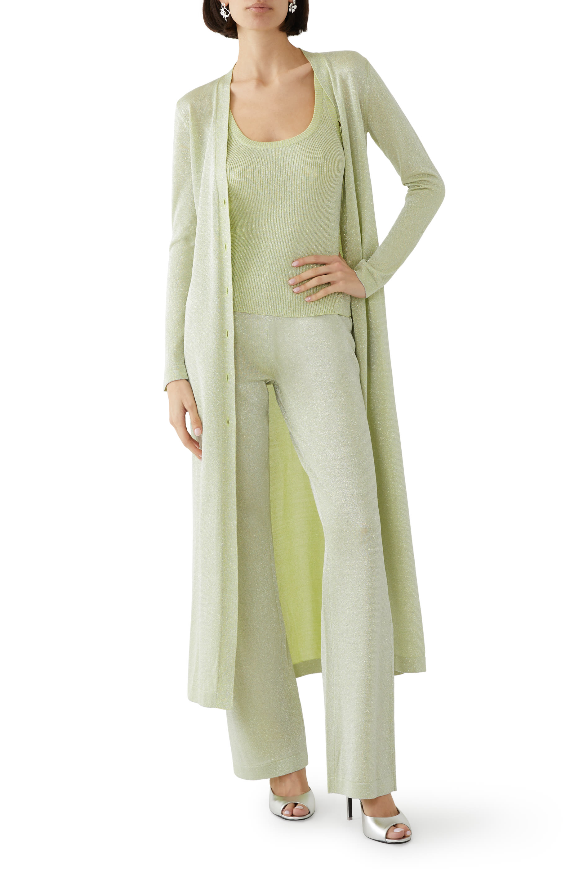 Vanise' Lurex Flared Pants