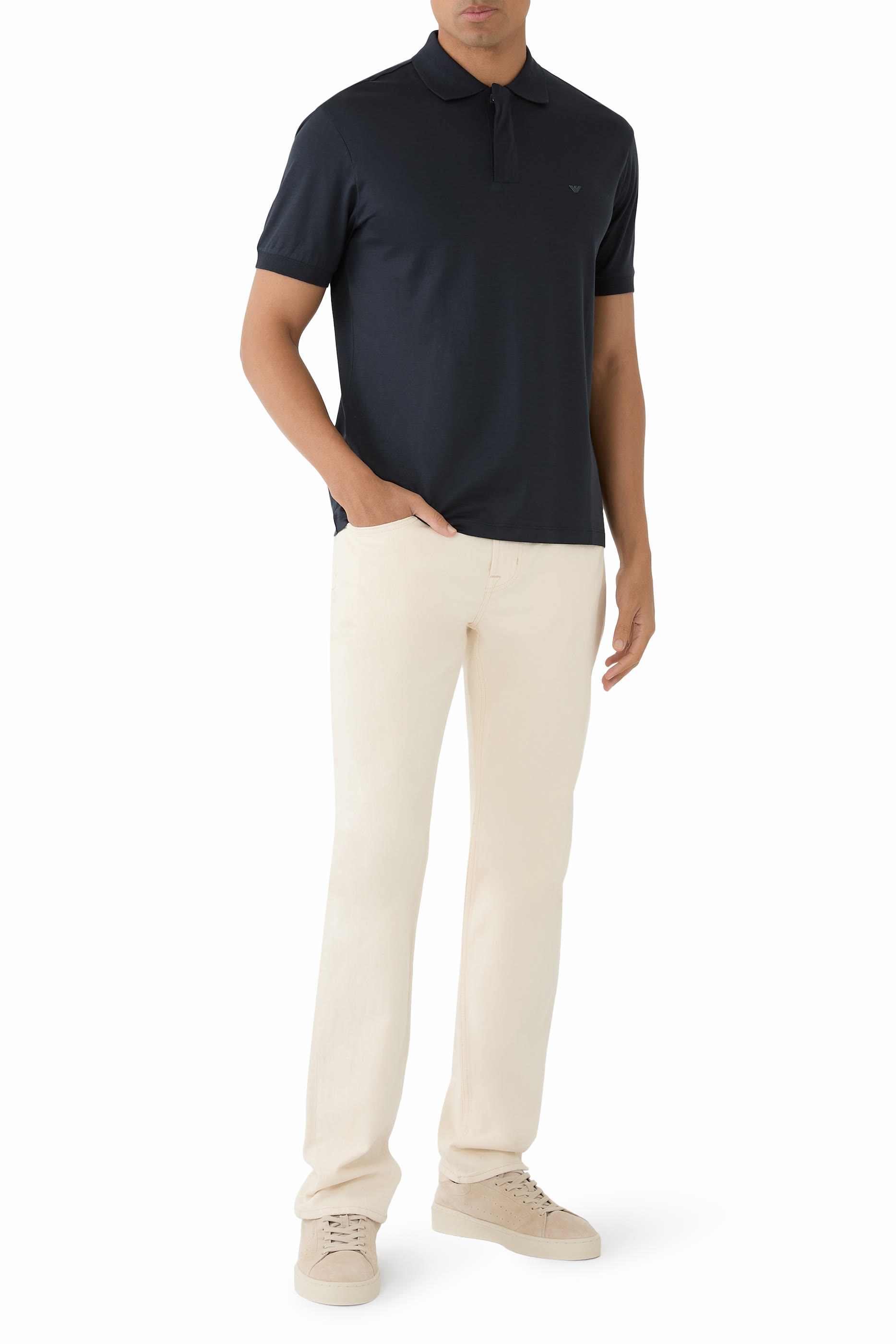 Micro Eagle Logo Polo Shirt