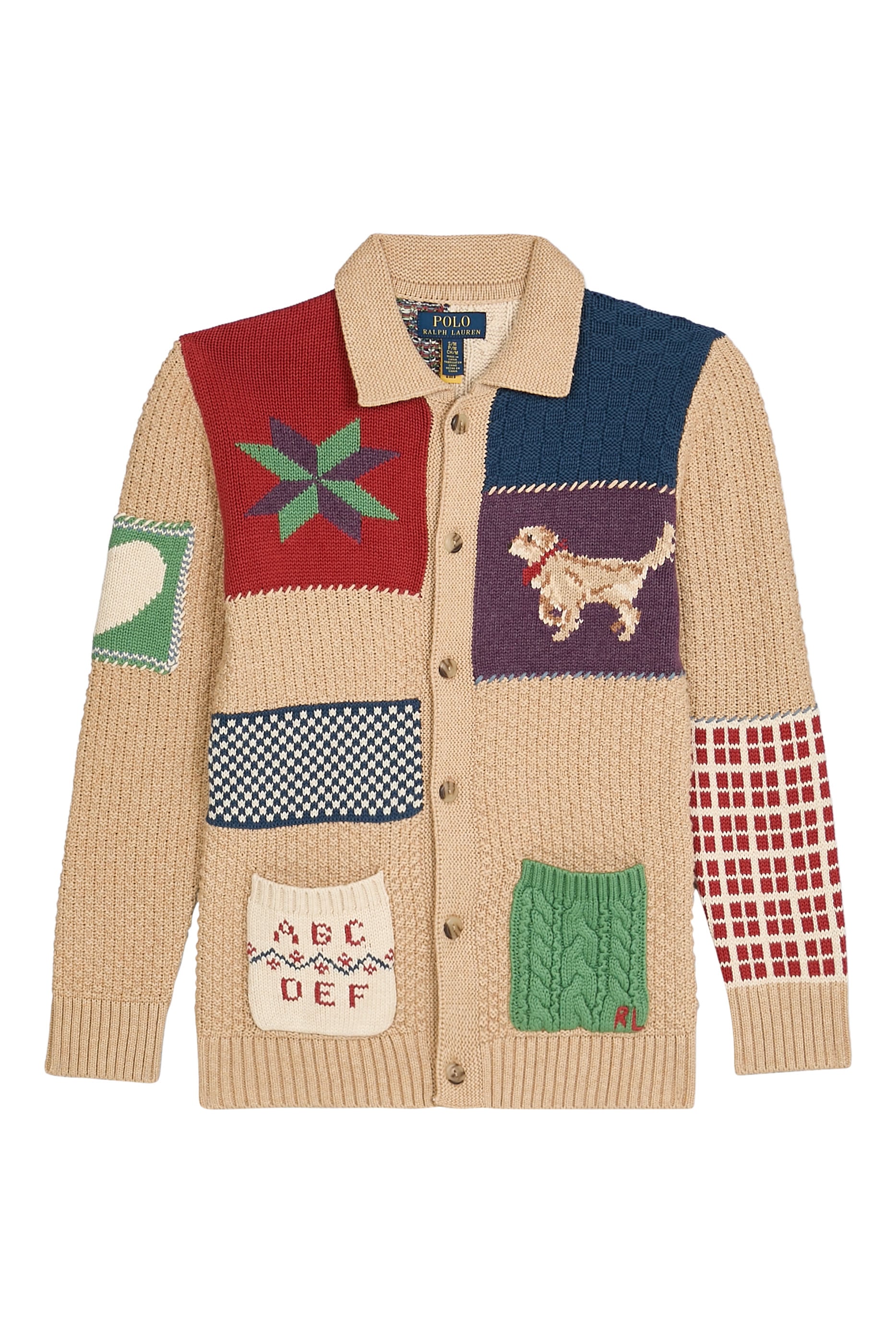 Kids Patchwork Cotton Cardigan