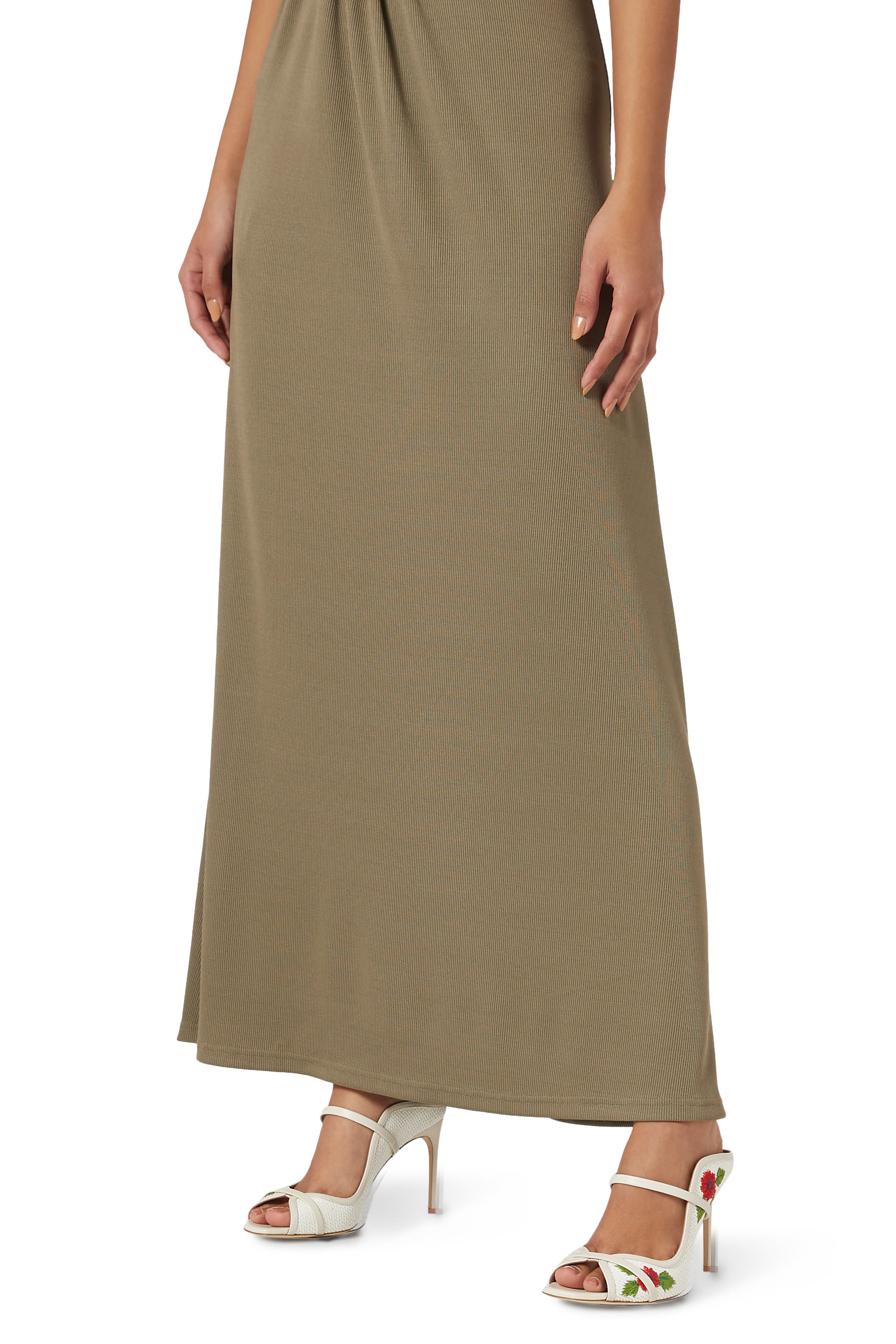 Noah 90 Embroidered Raffia Heeled Sandals 