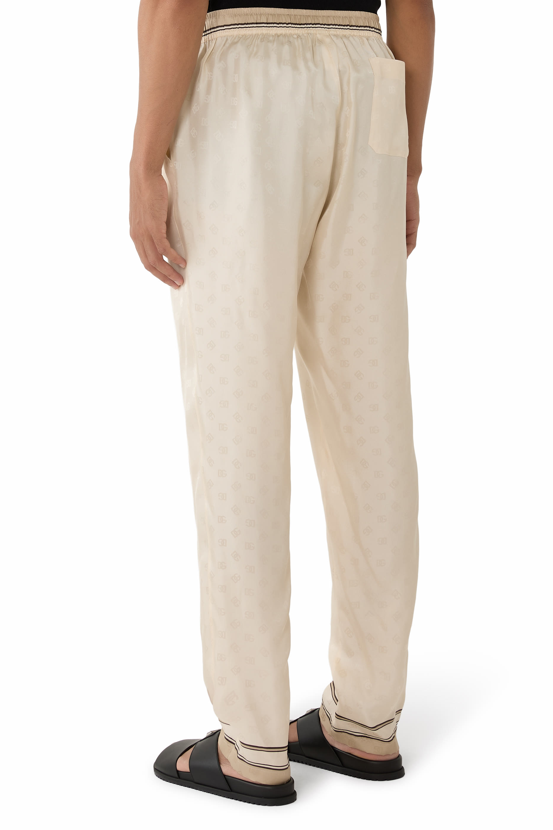 Logo-Print Twill Trousers 