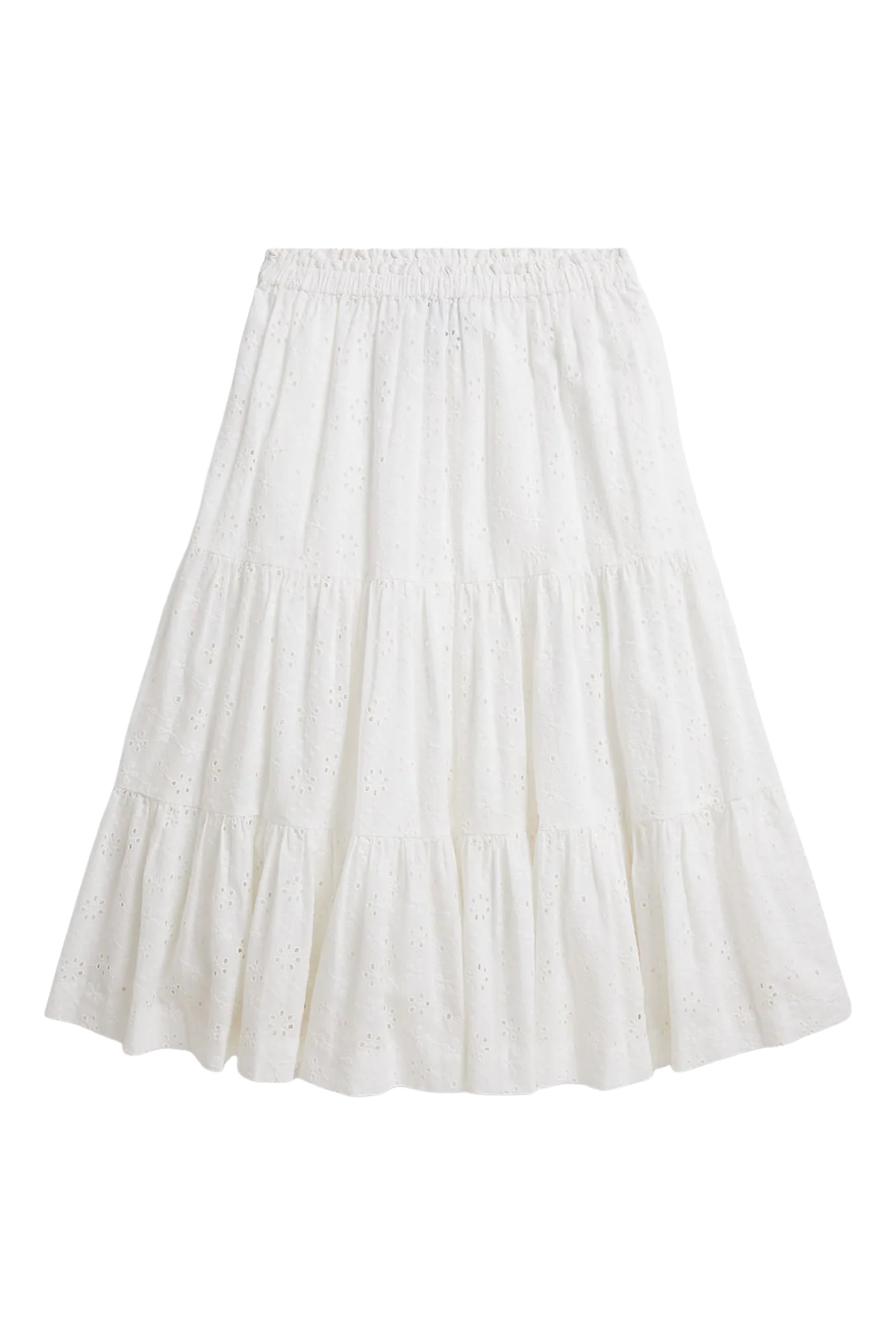 Kids Eyelet Maxi Skirt