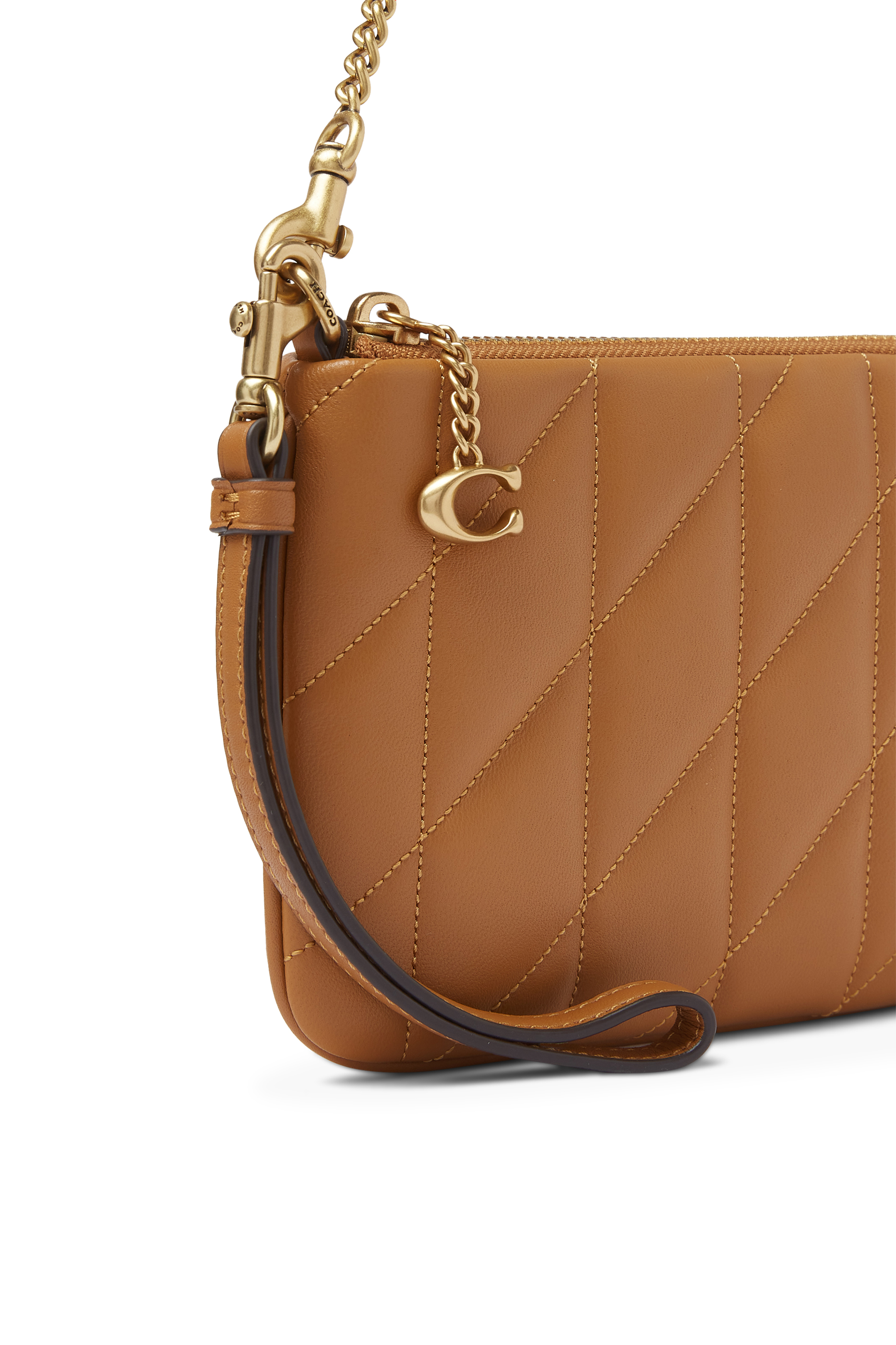 Pouch Bag in Quilted Leather