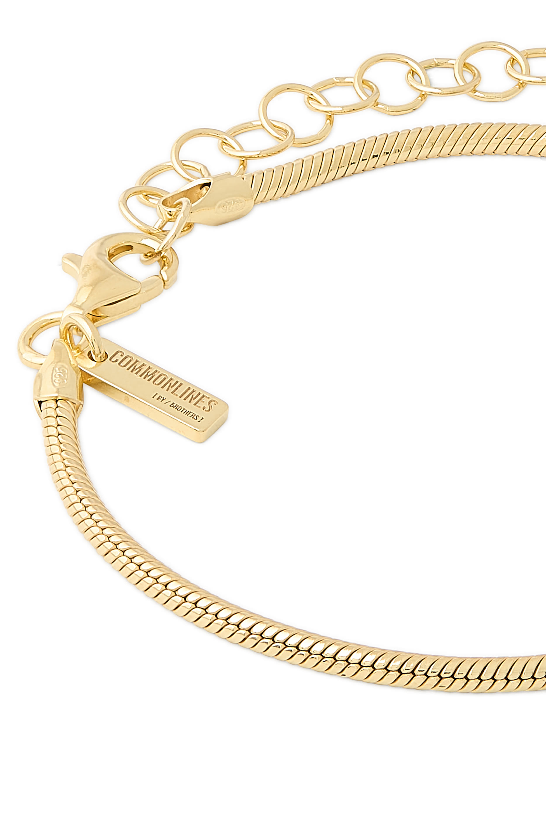 Snake Chain Bracelet, 14kt Gold-Plated Sterling Silver