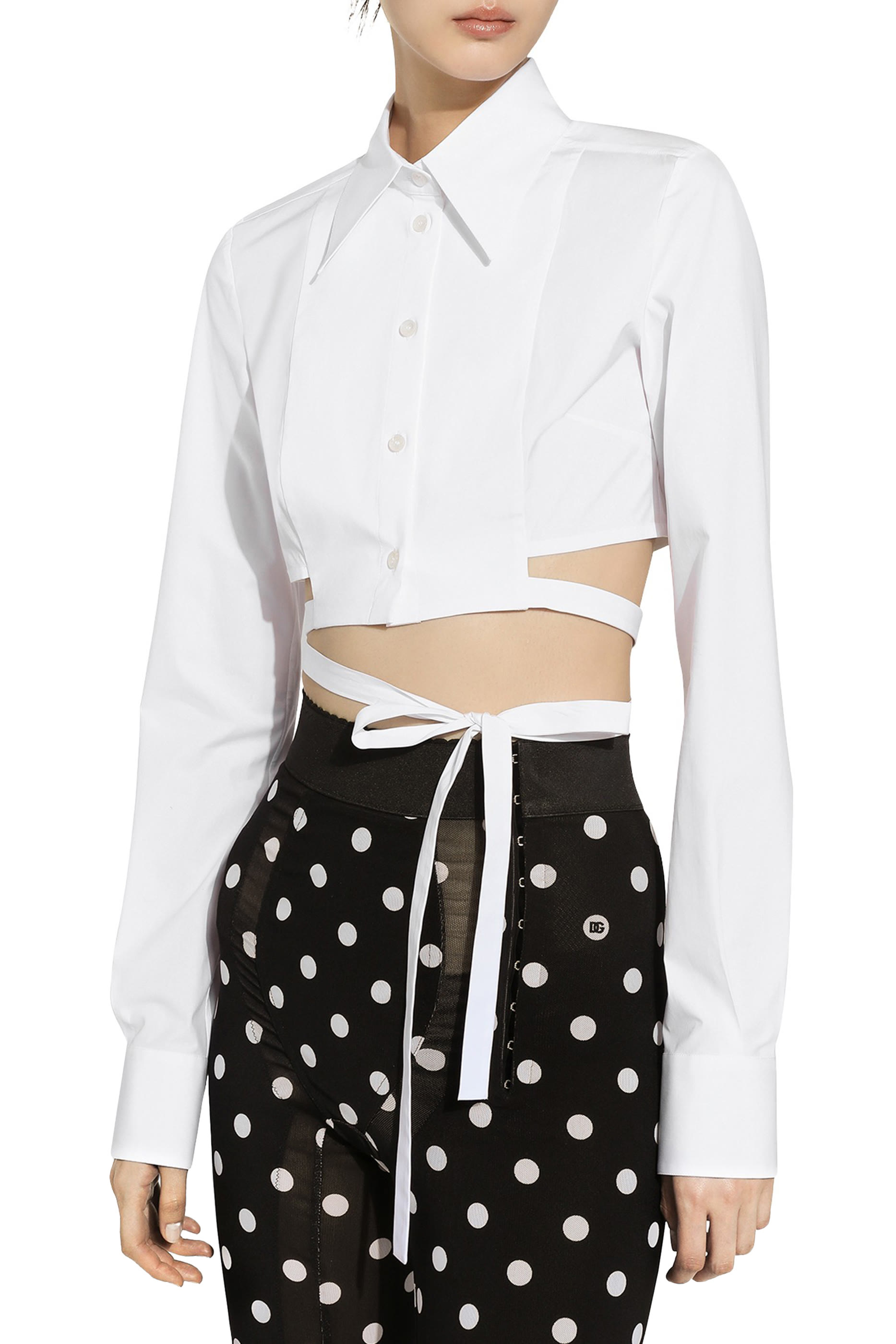 Cropped Cotton Shirt