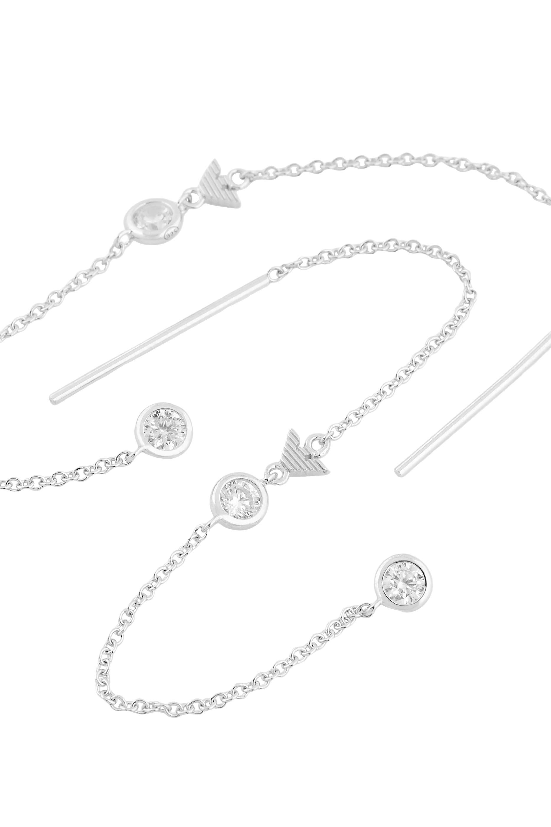 Drop Earrings, Sterling Silver