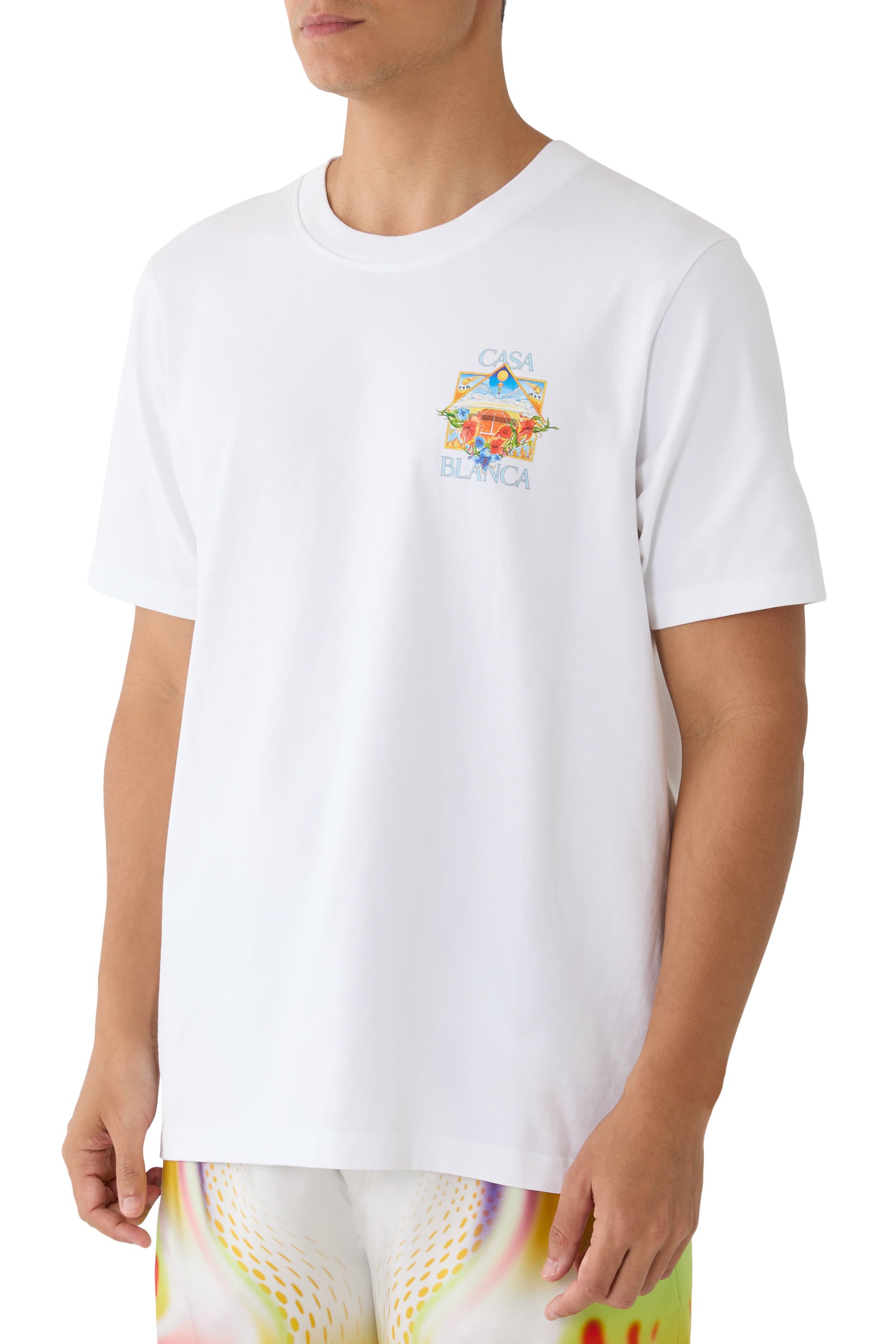  Tennis Landscape Short Sleeve T-Shirt 