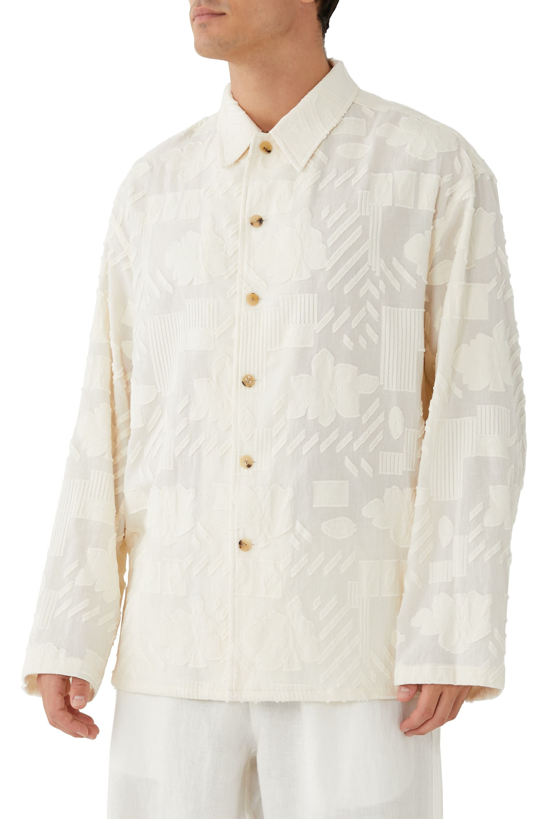 Embroidered Long Sleeve Shirt