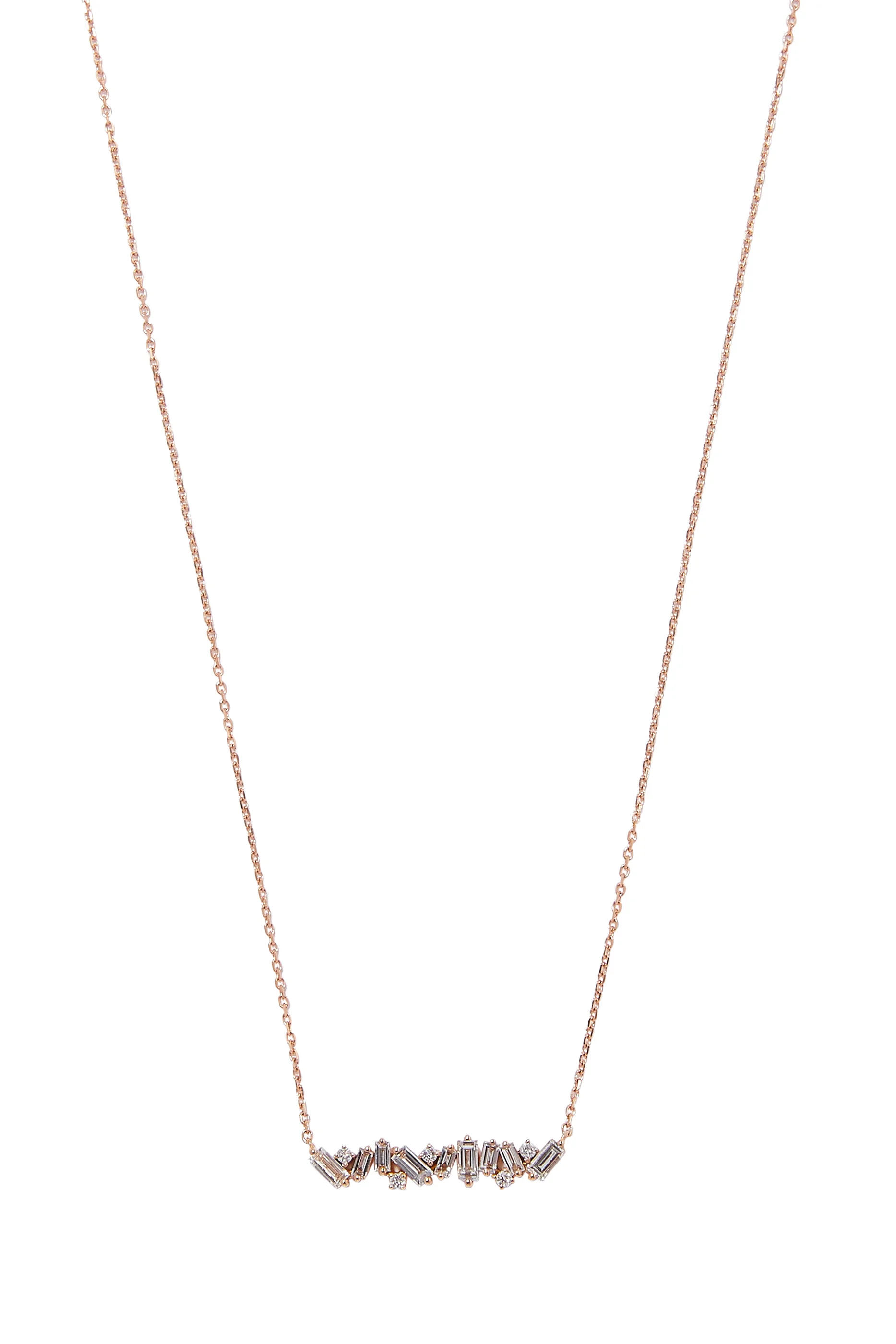 Fireworks Diamond Bar Necklace