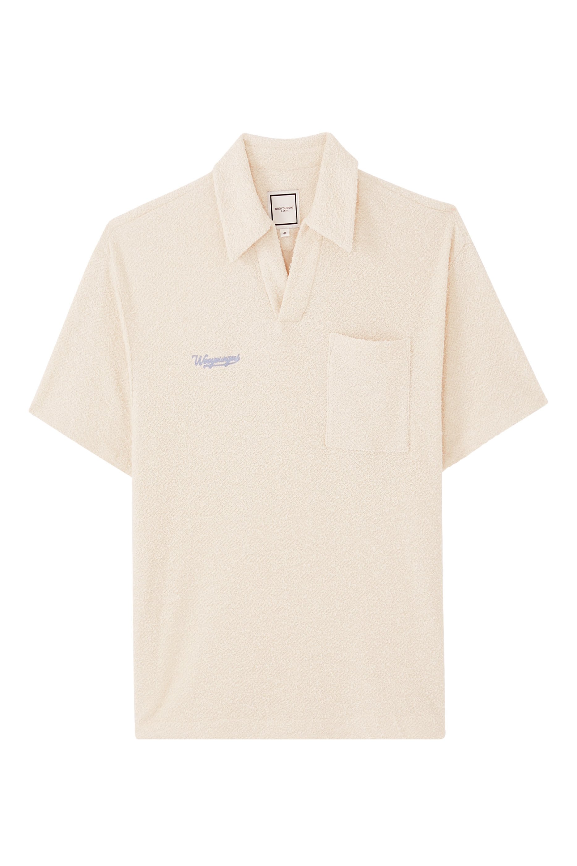Terry Open Polo T-Shirt