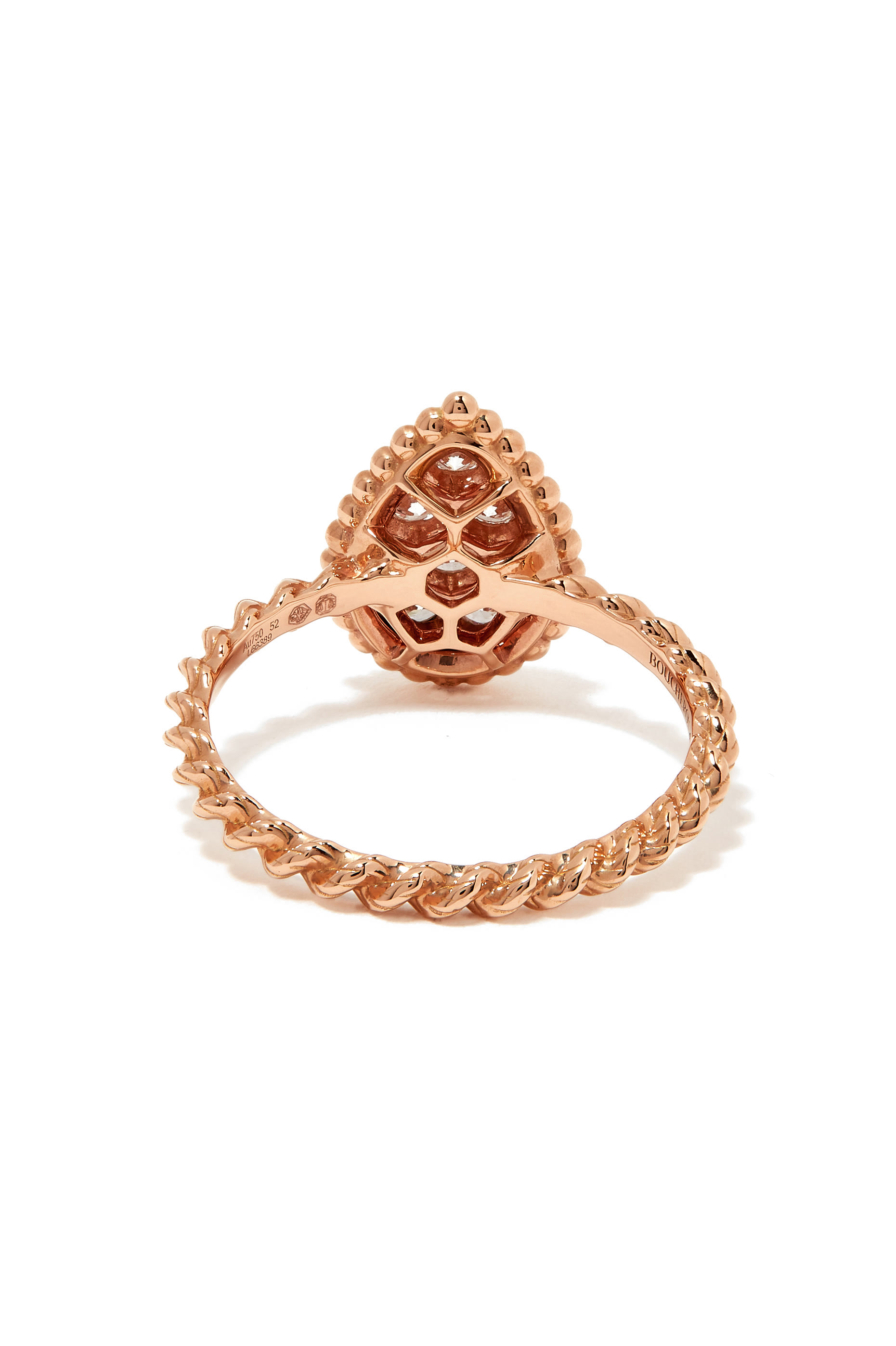 Serpent Boh&egrave;me Motif Ring, 18k Rose Gold & Diamonds