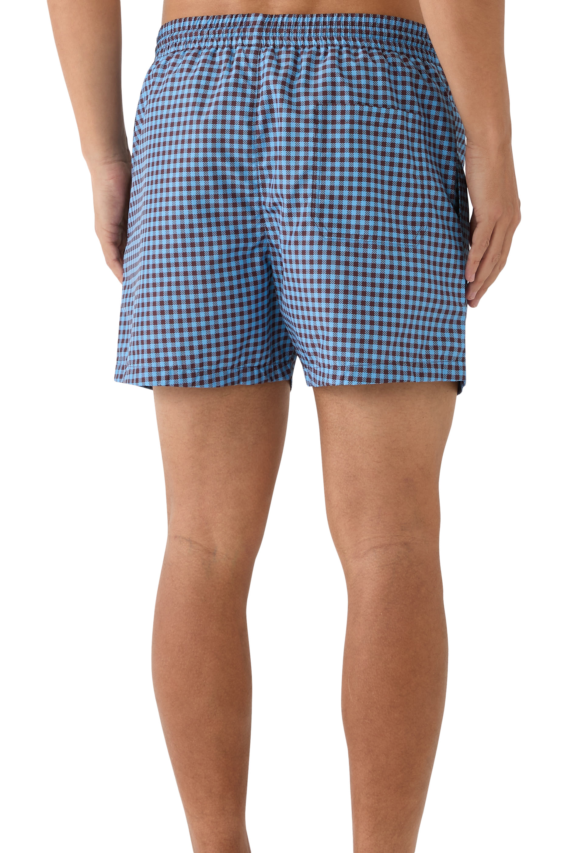 Printed Poplin Tech Swim Shorts