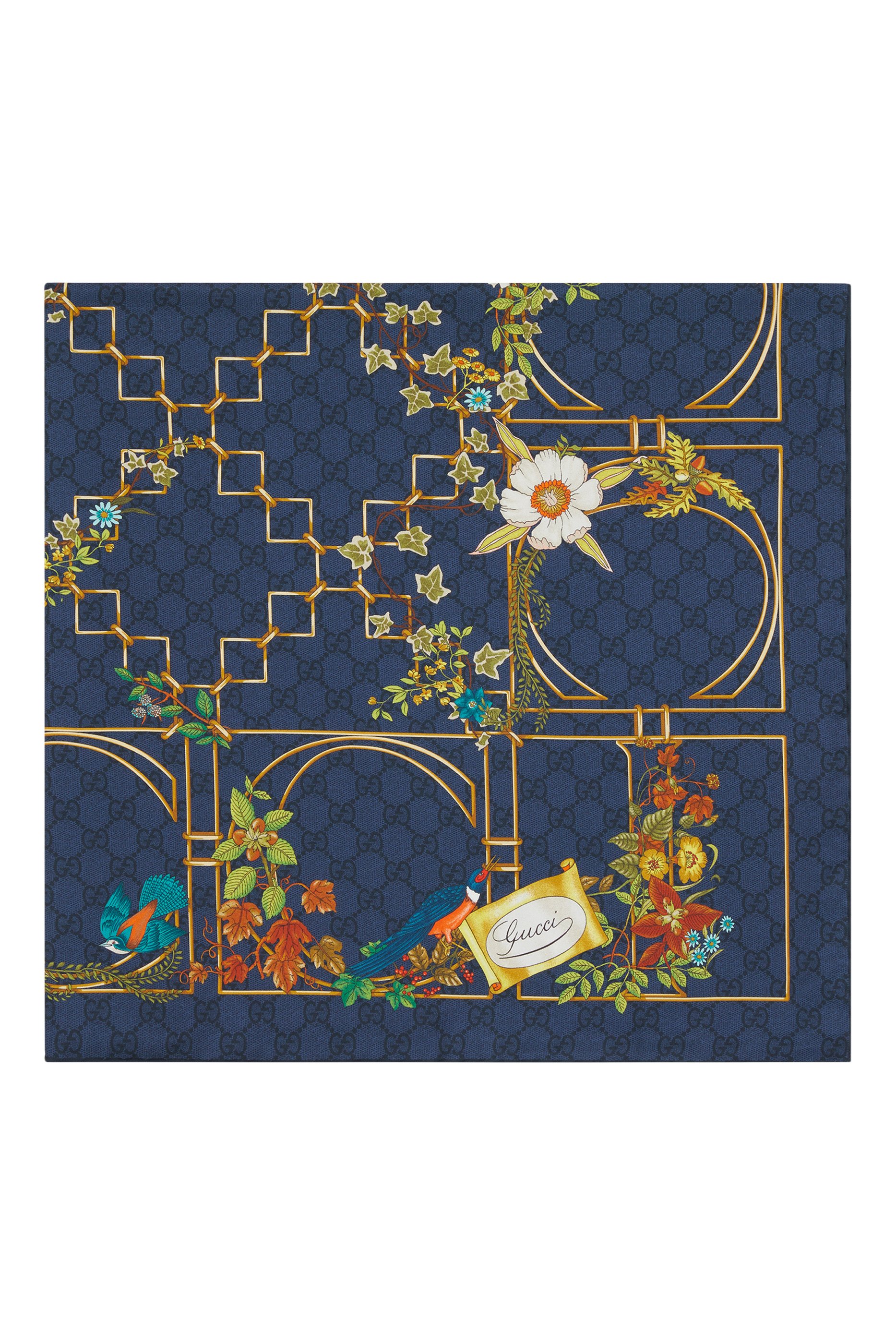 Printed Silk Twill Carré