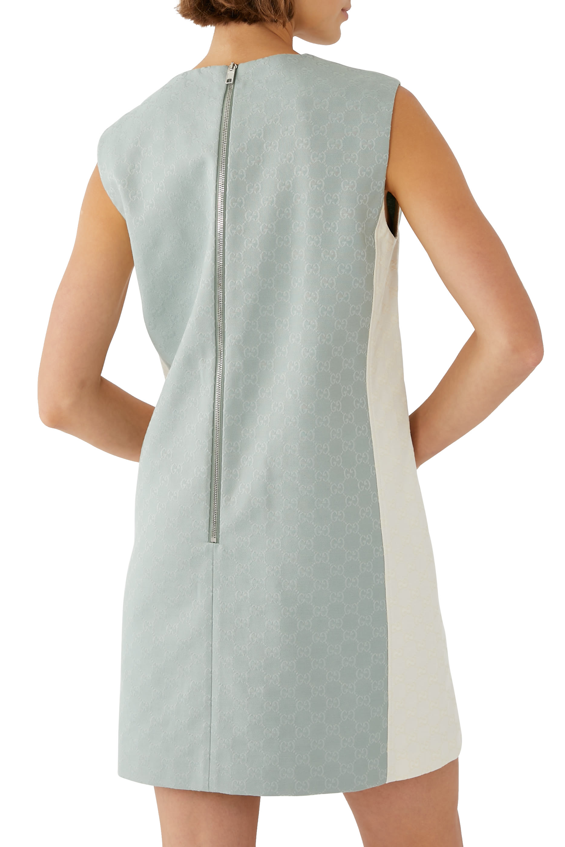 Sleeveless GG Canvas Mini Dress