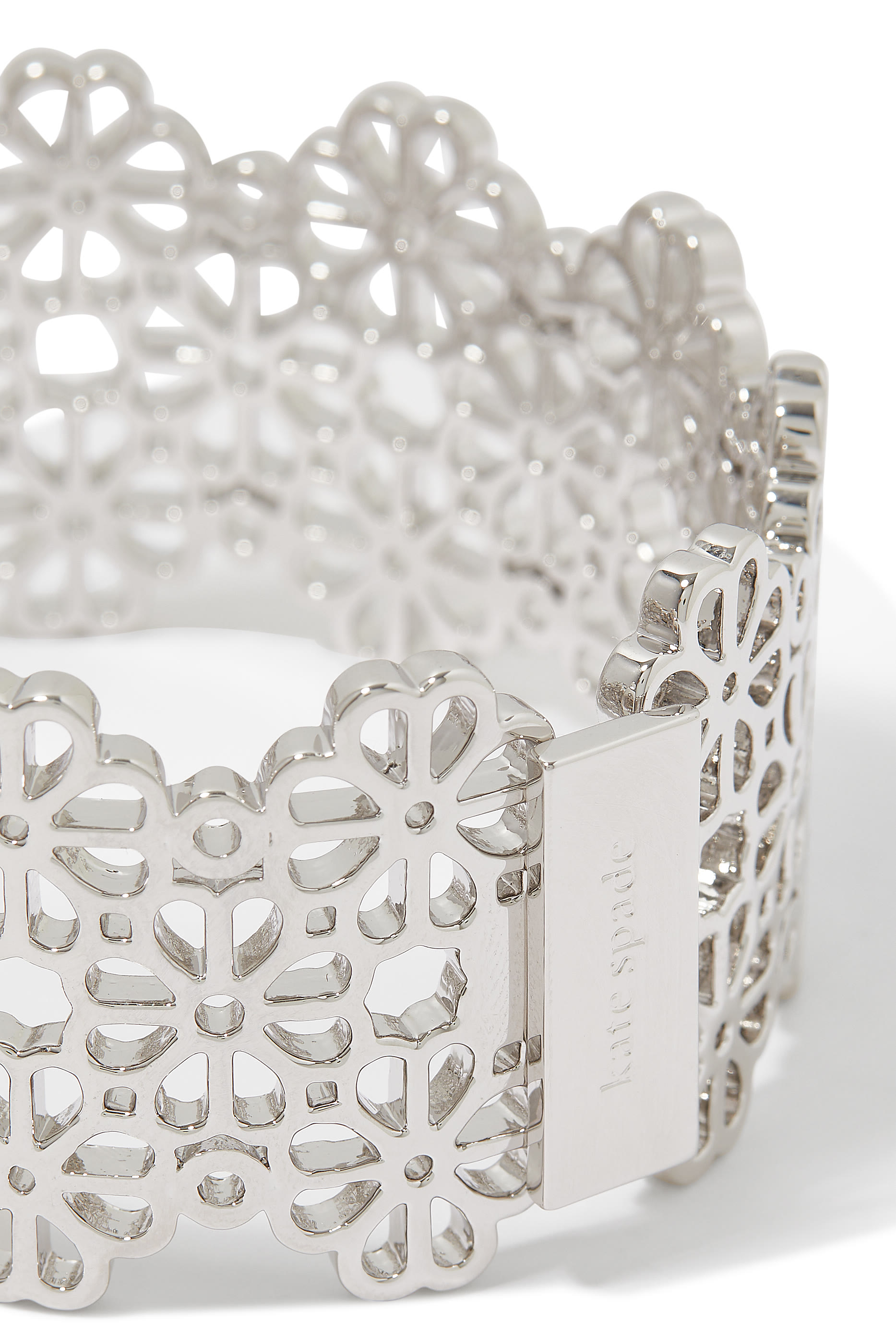 Spade Flower Lace Statement Bangle