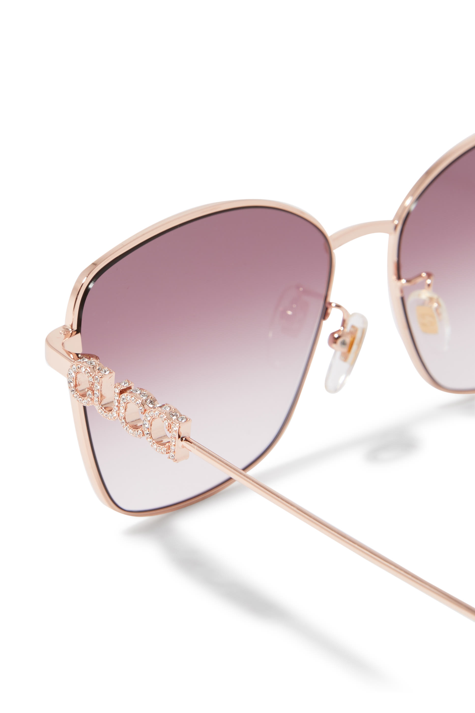 Low Nose Bridge Fit Butterfly Sunglasses