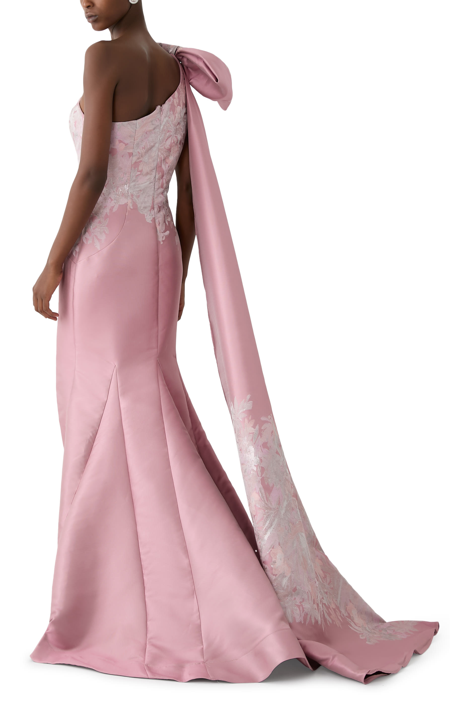One Shoulder Bow Gown