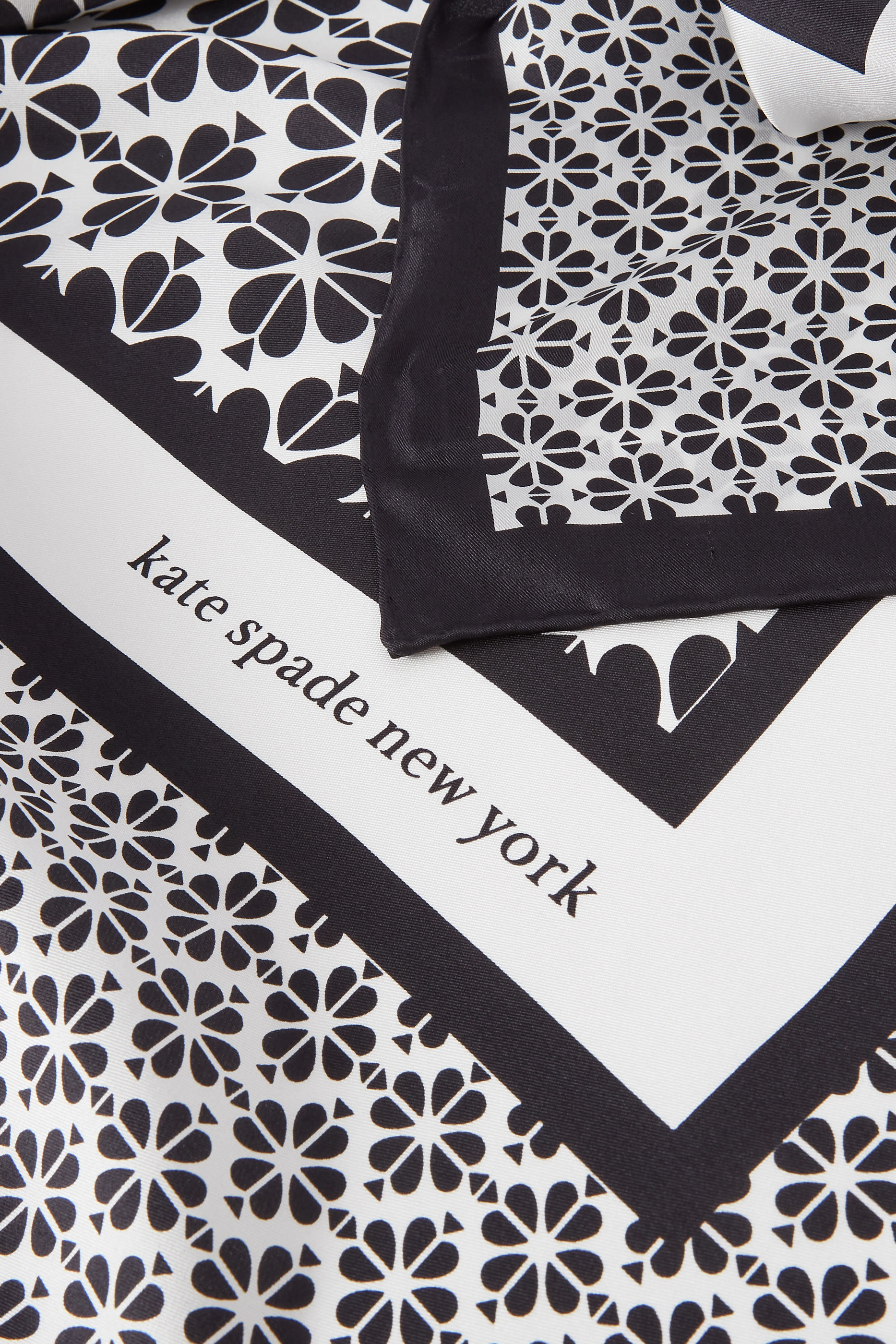 Spade Flower Silk Square Scarf