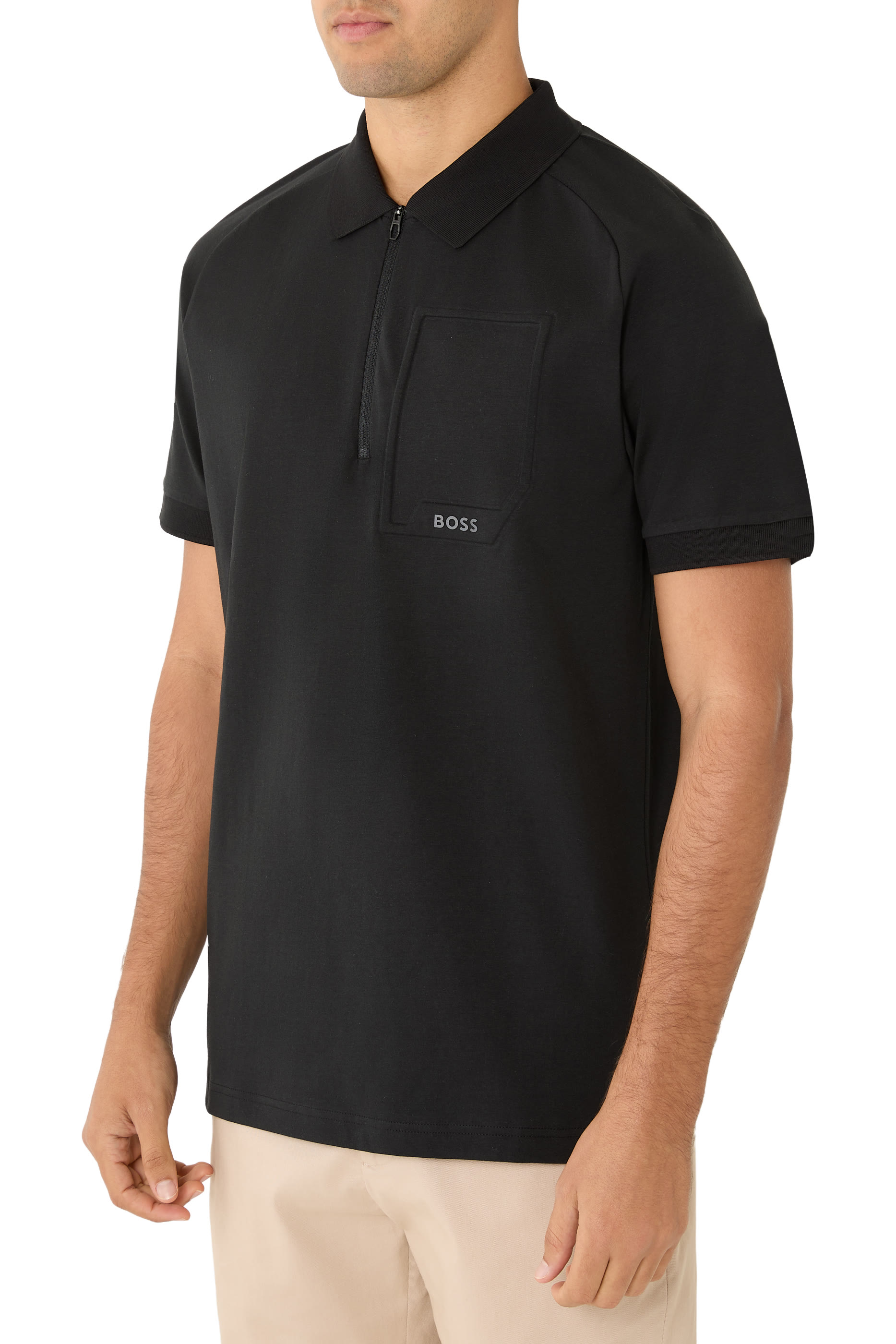 Urban Tech Zip-Neck Polo Shirt