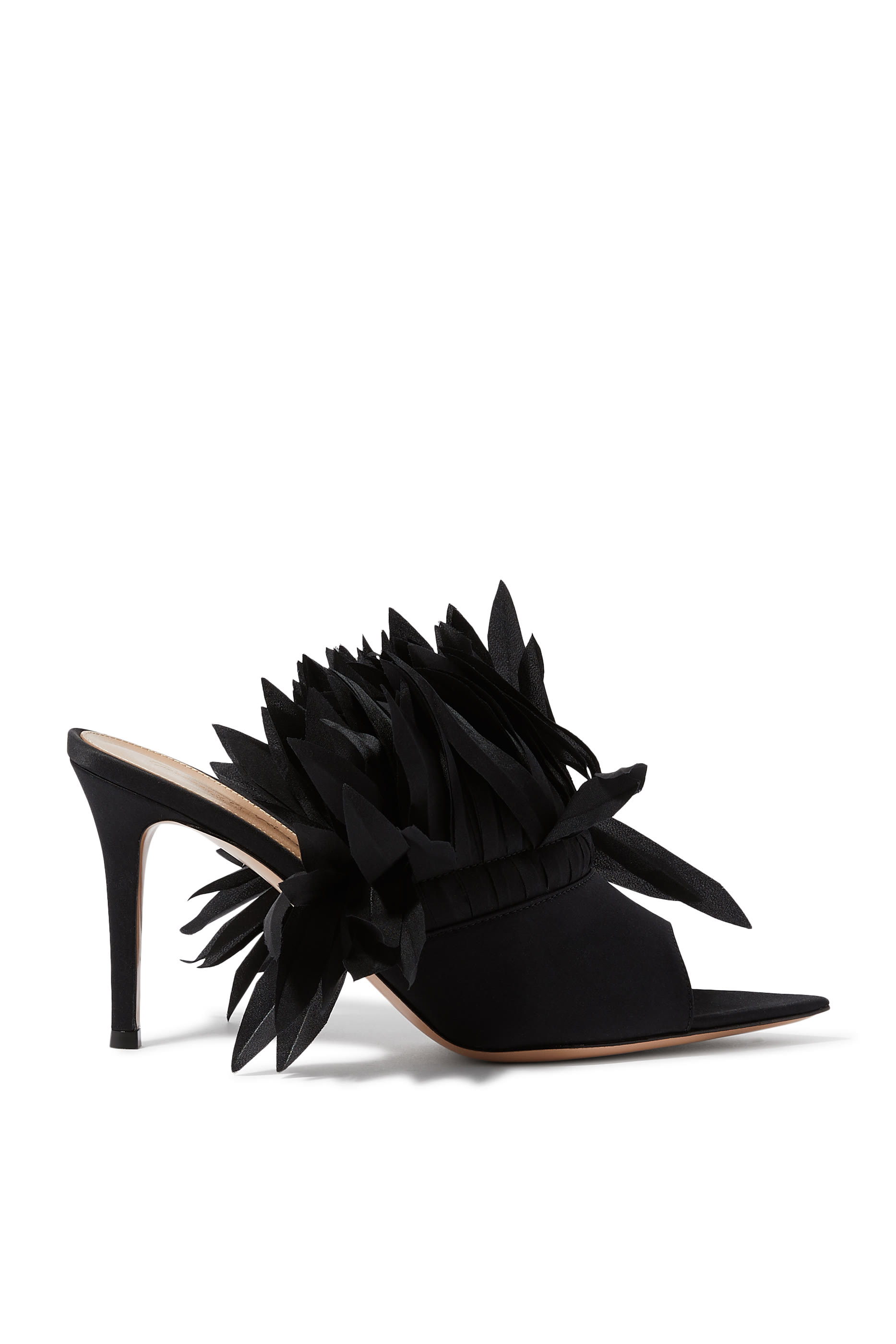 Daniah 85 Suede Flower Mules