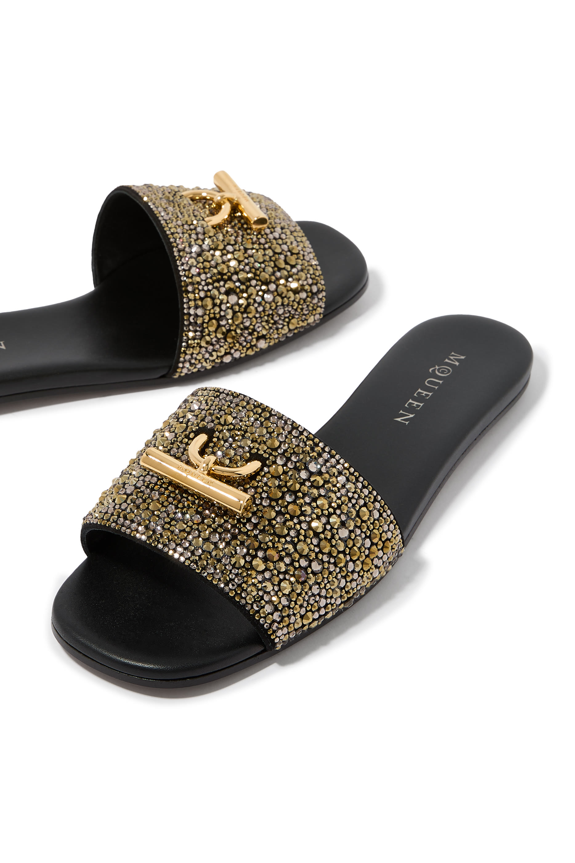Studded T-Bar Sandals