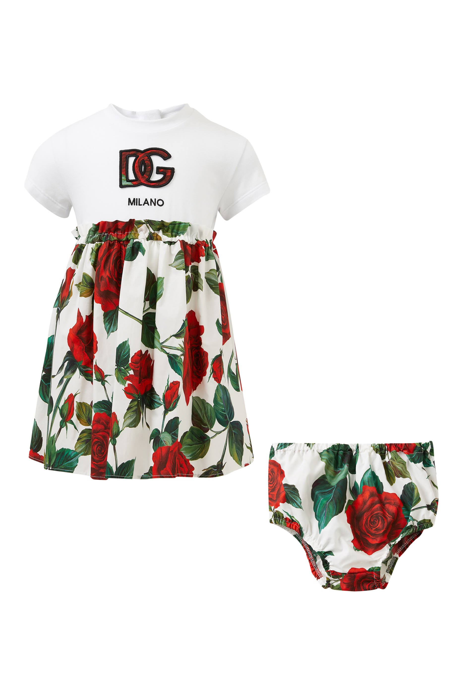 Kids Rose Print Dress