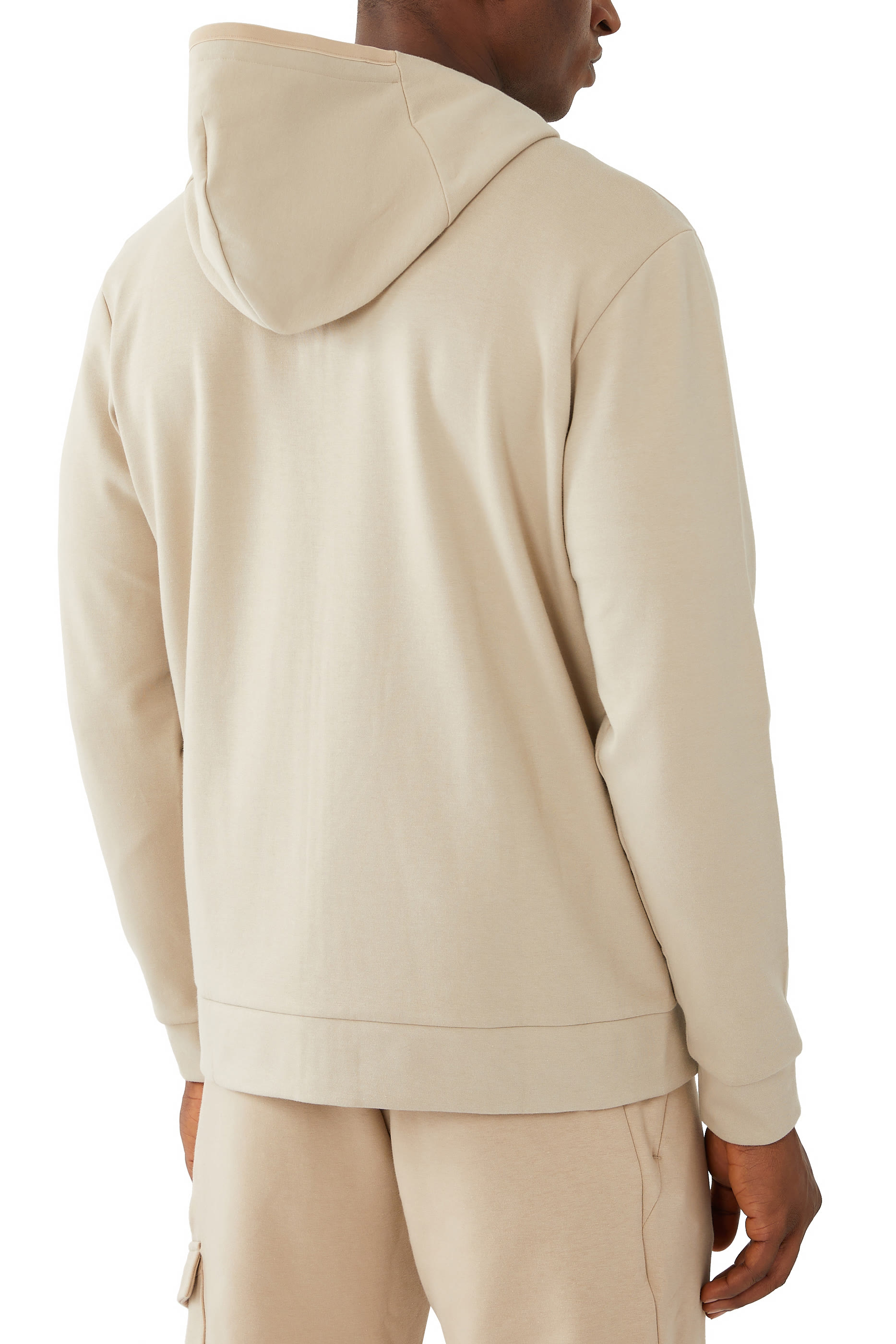 Cotton-Blend Zip-Up Hoodie