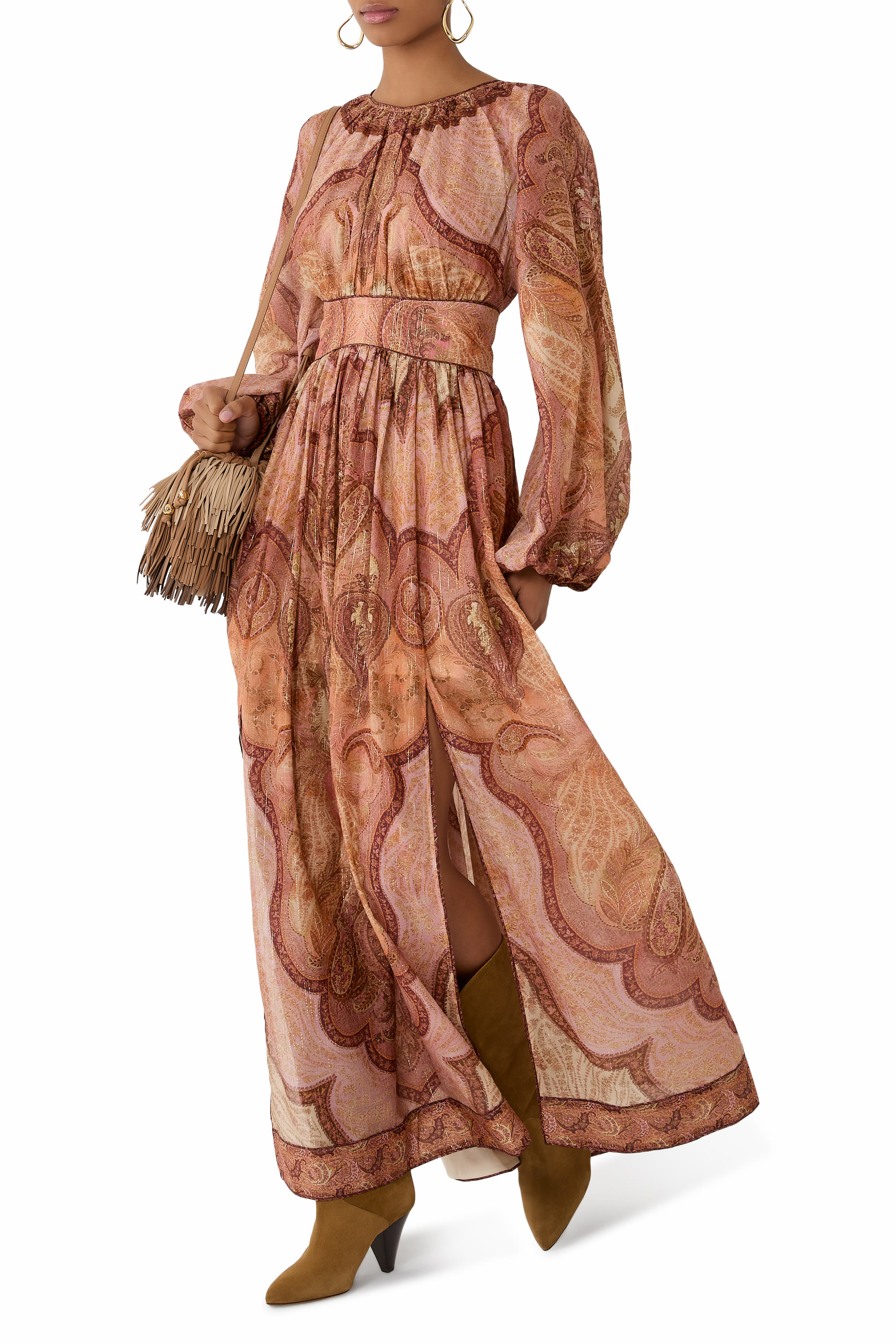 Wanderlust Long Sleeve Midi Dress 