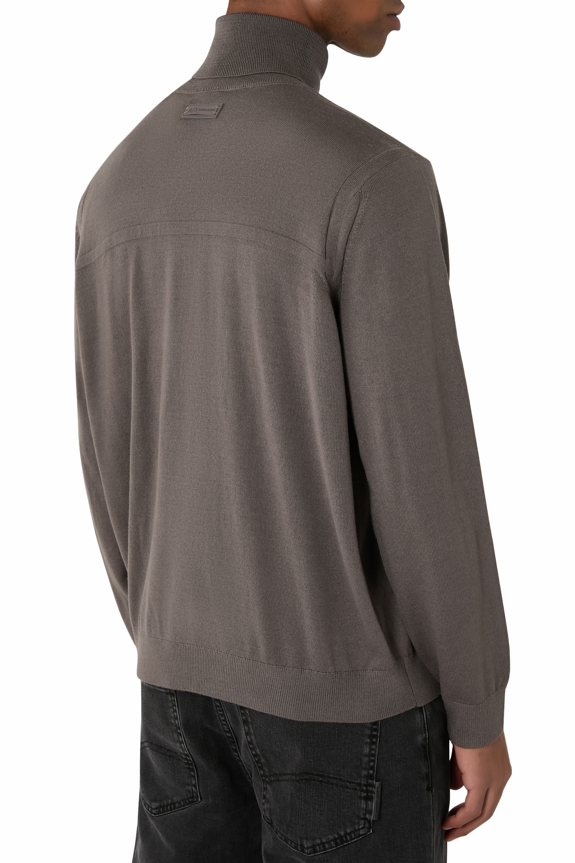 Wool Blend Turtleneck Sweater 