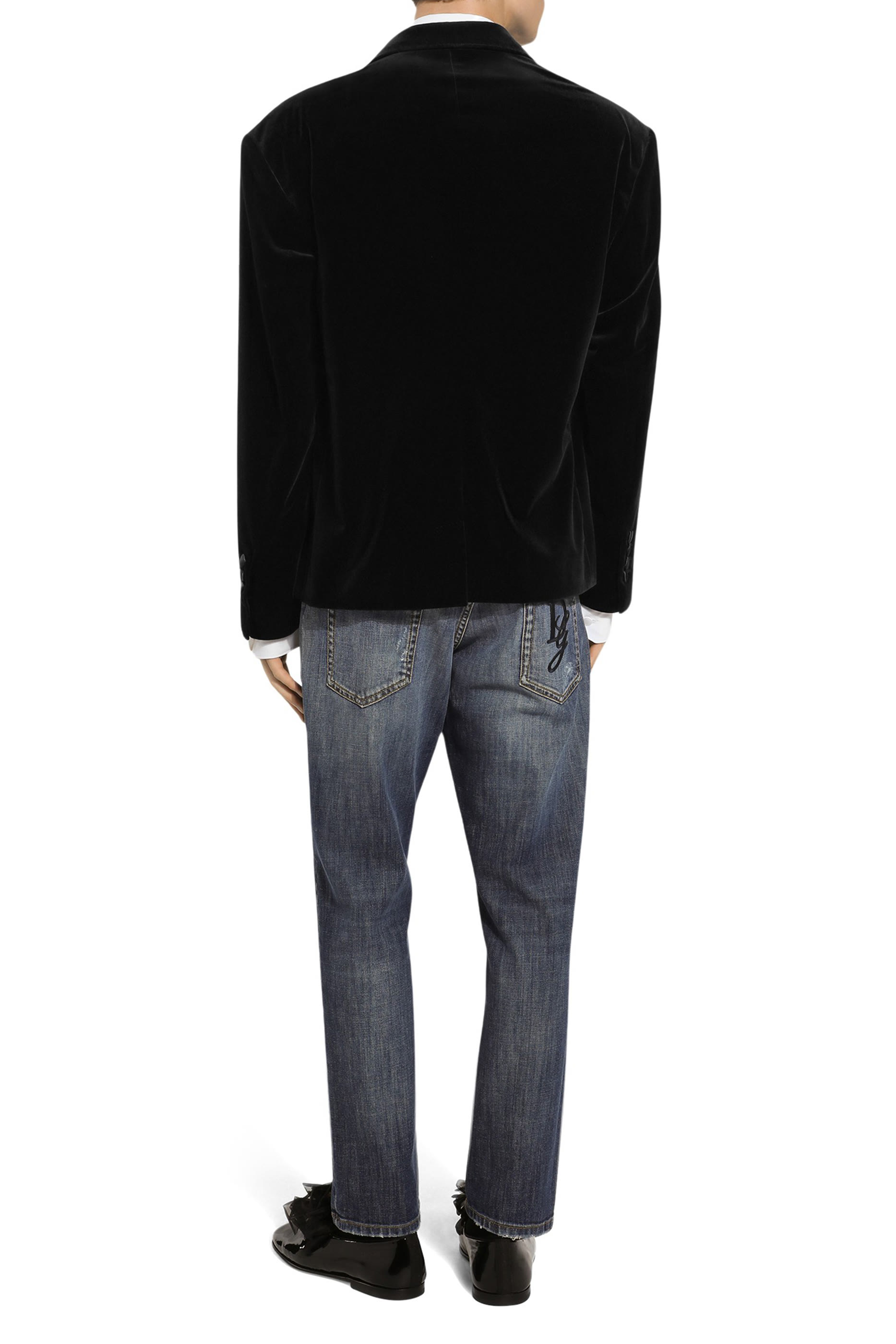 Oversize Single-Breasted Velvet Jacket