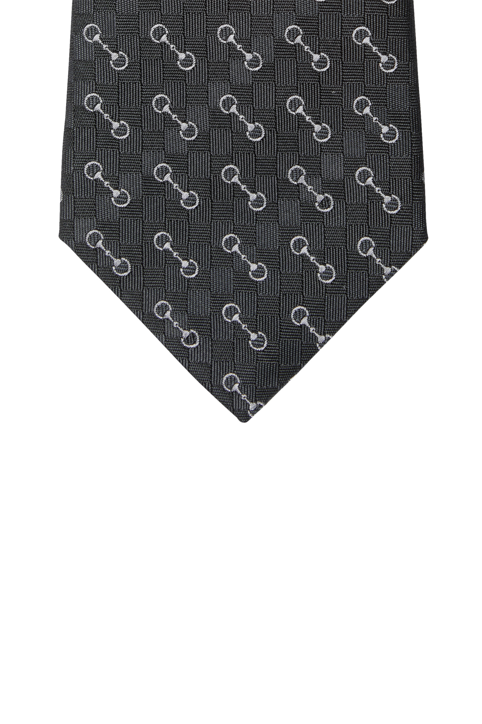  Horsebit Silk Jacquard Tie