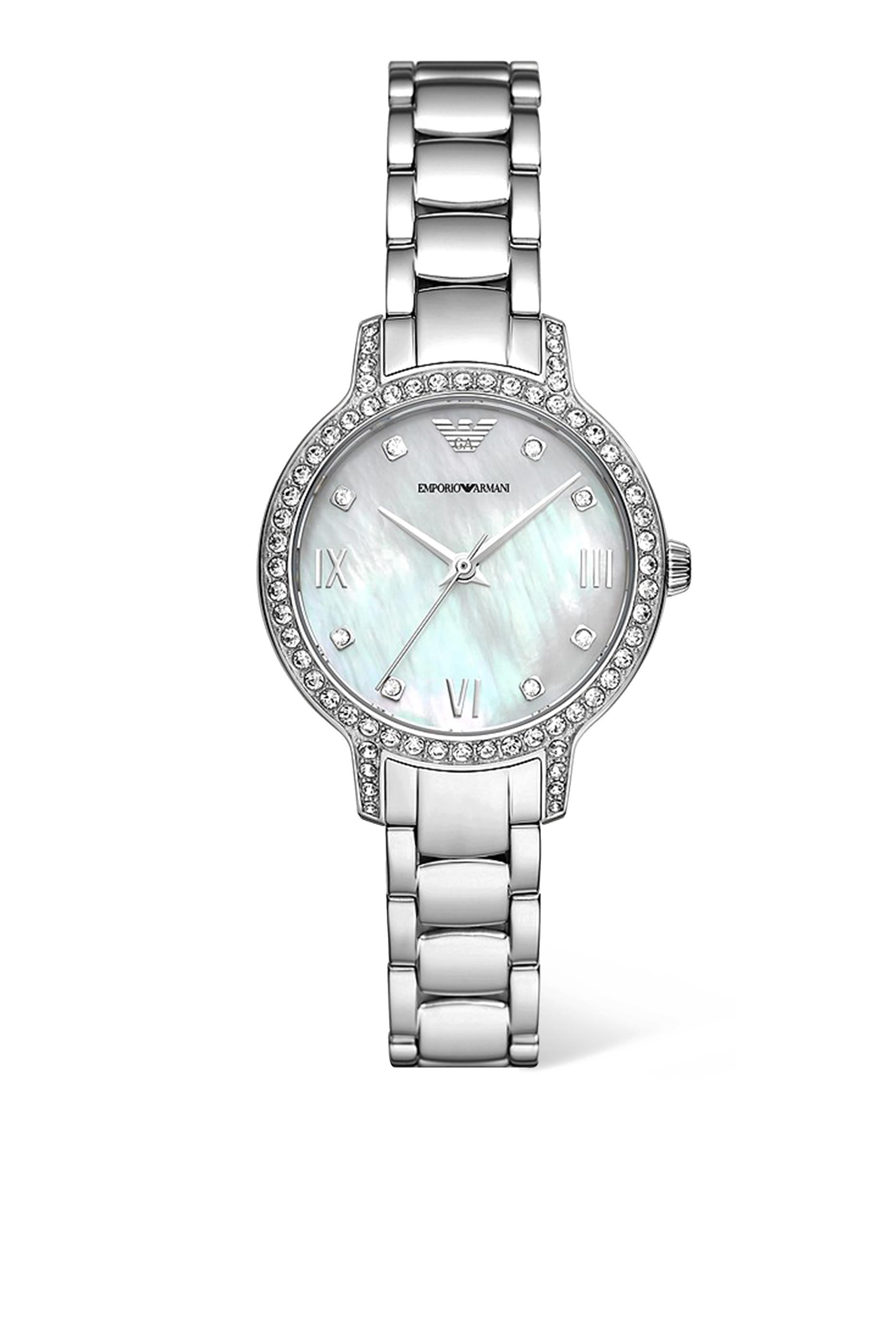 Cleo Stone Set 32mm Stainless Steel Watch