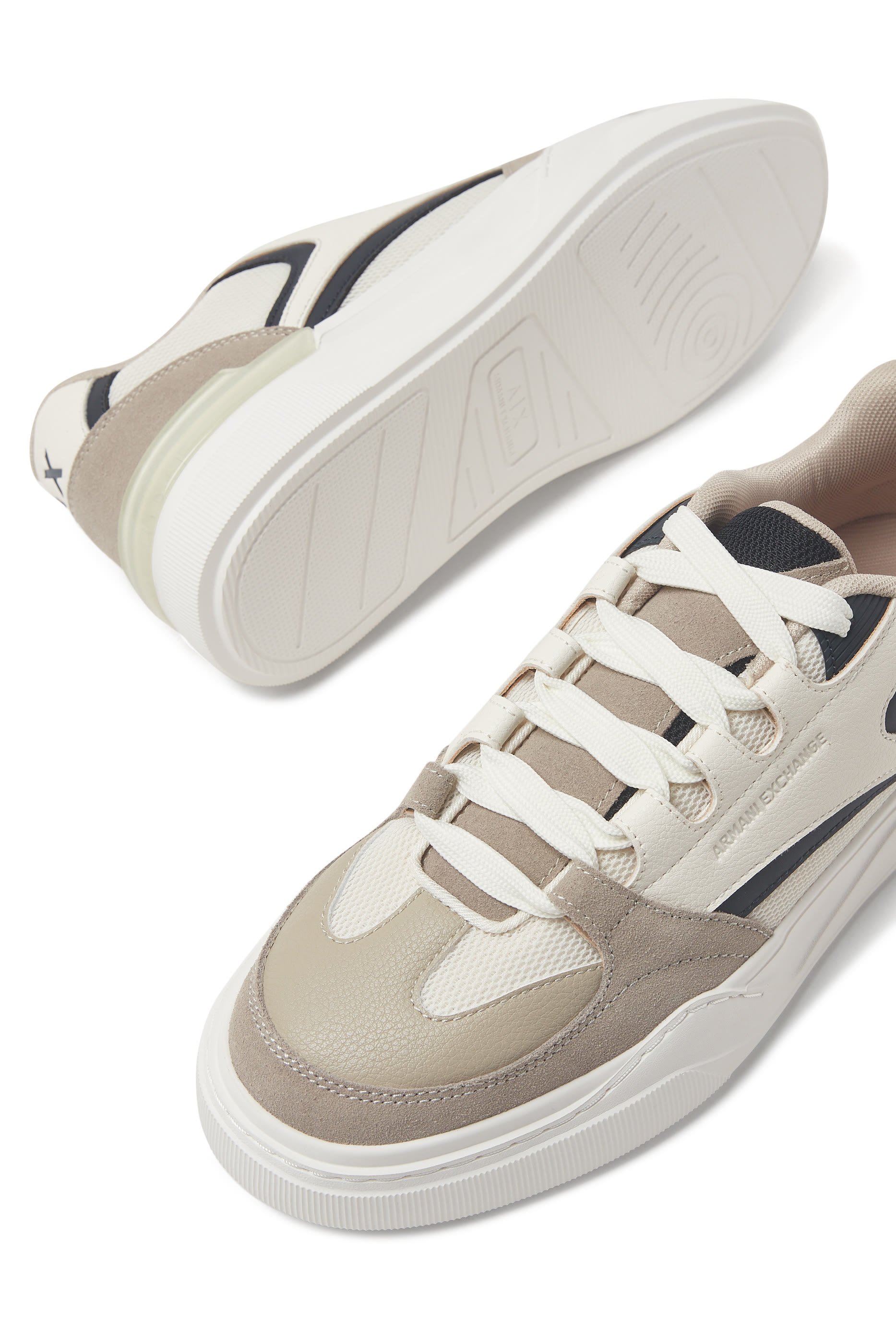 Two-Tone Flick Lace-Up Sneakers