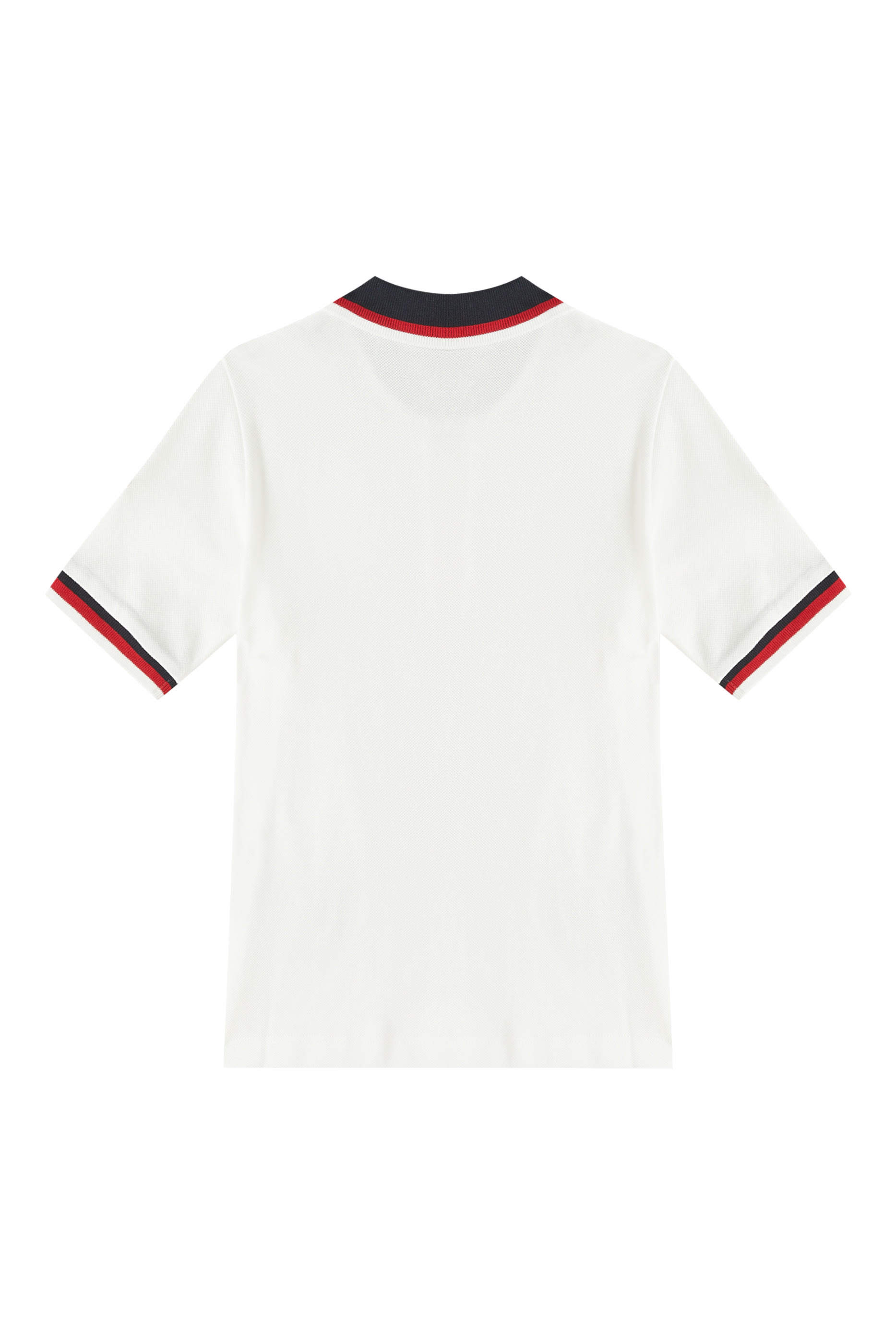 Kids Tricolor-Trimmed Cotton Polo Shirt