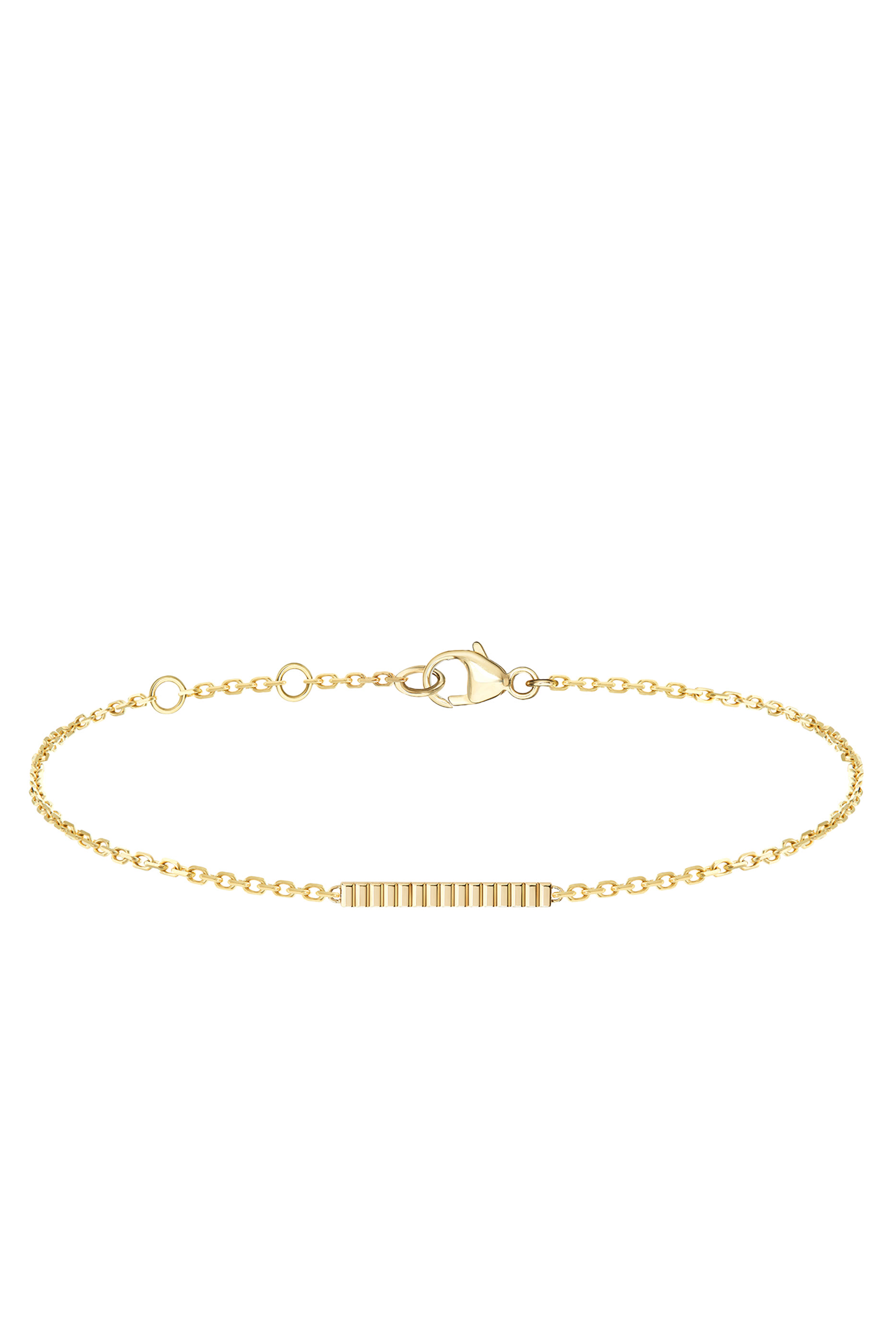 Quatre Grosgrain Chain Bracelet, 18k Yellow Gold