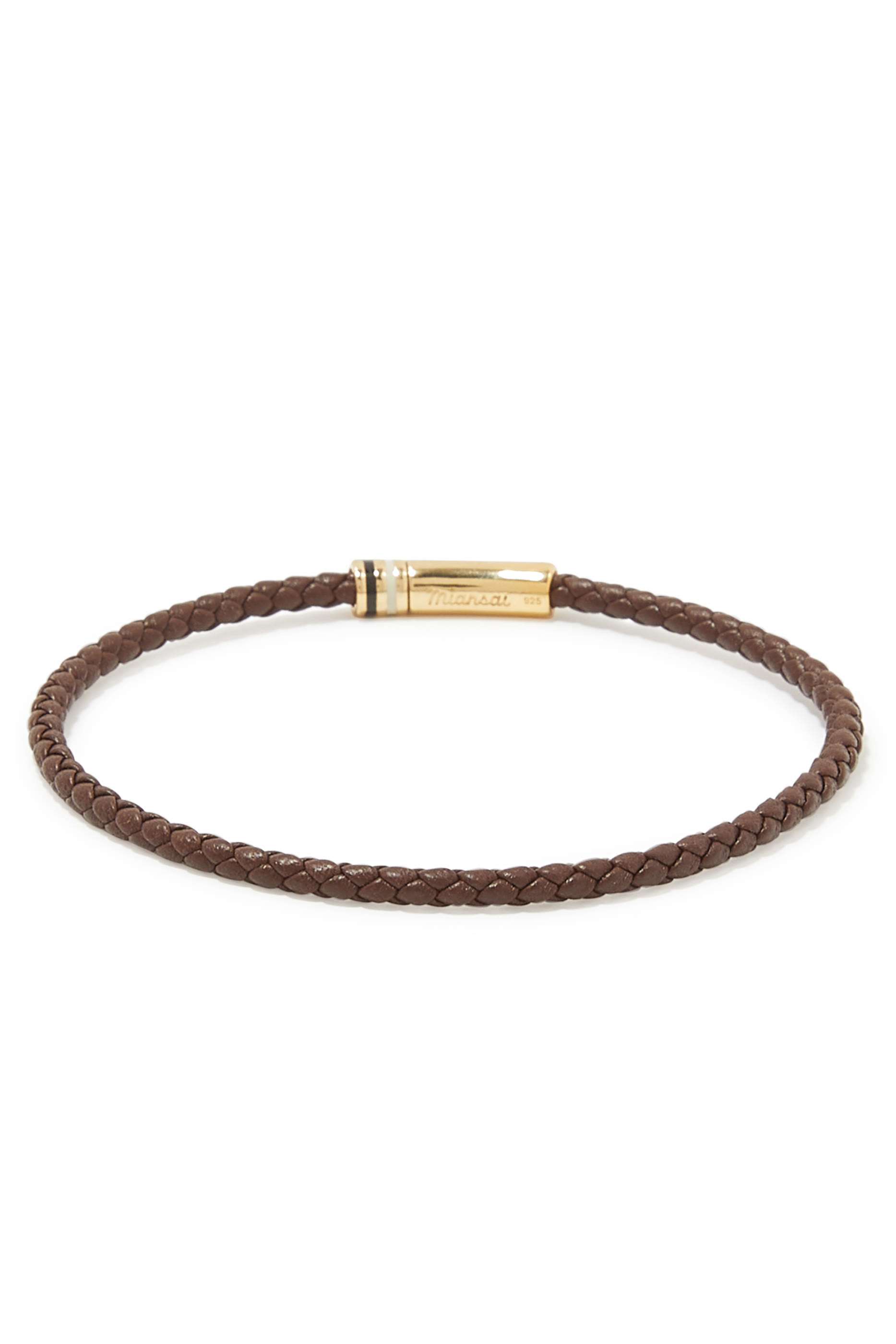 Juno Bracelet, 14K Gold-Plated Sterling Silver & Leather