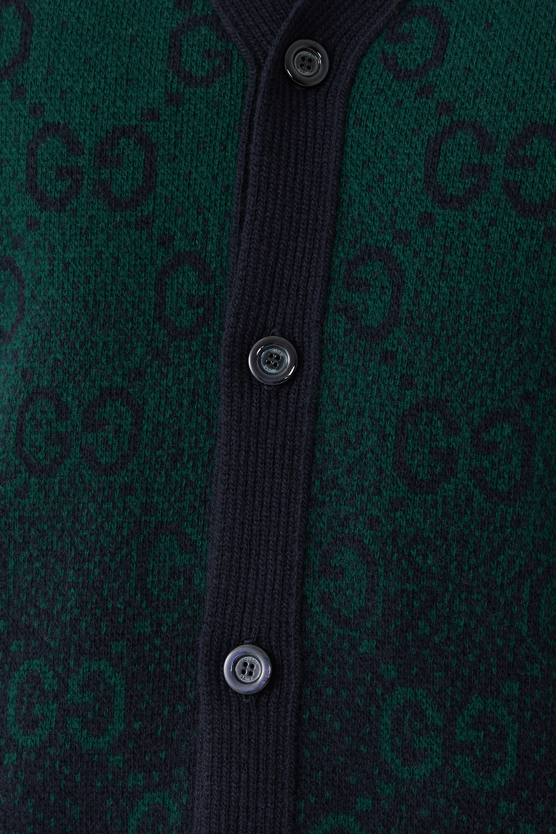 GG Degrad&eacute; Wool Jacquard Cardigan