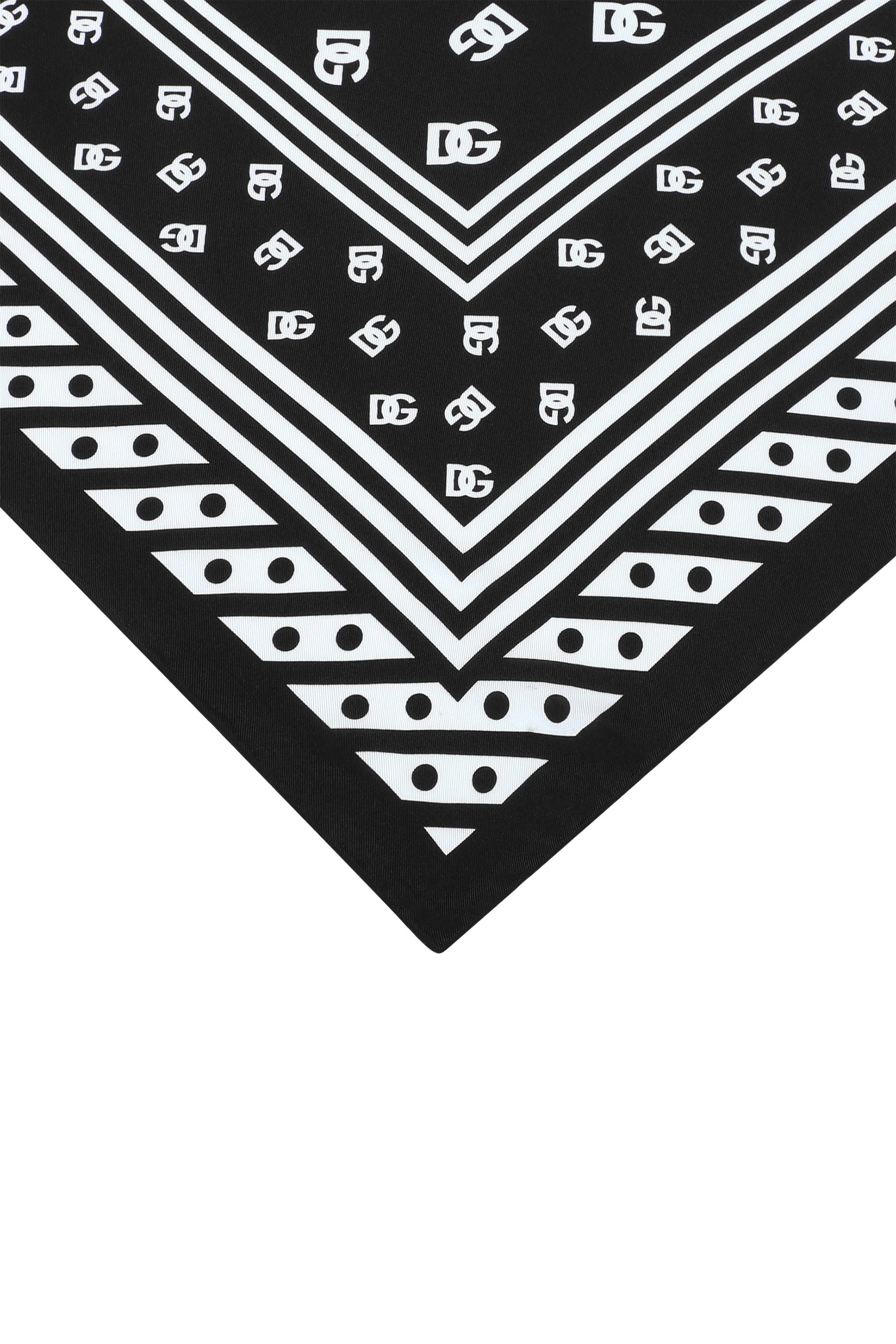 All-Over DG Logo Print Twill Scarf