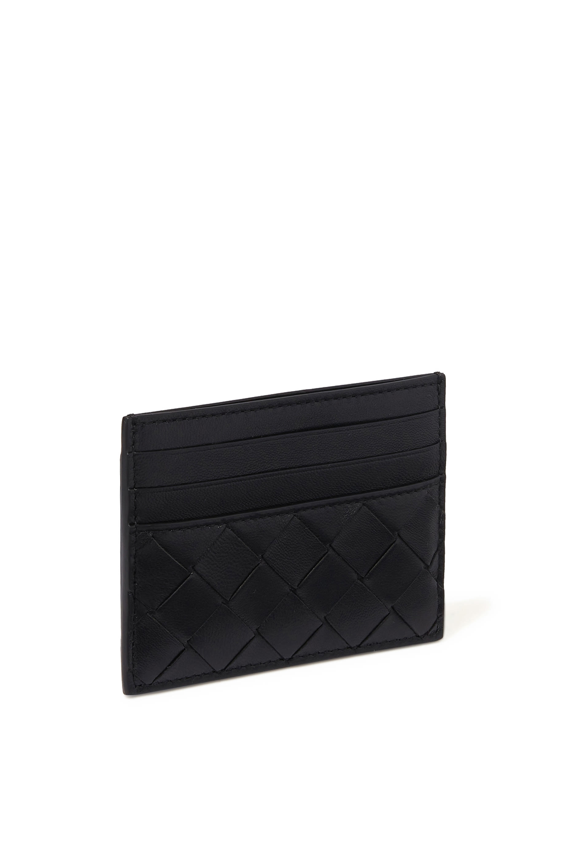 Intrecciato Leather Card Case