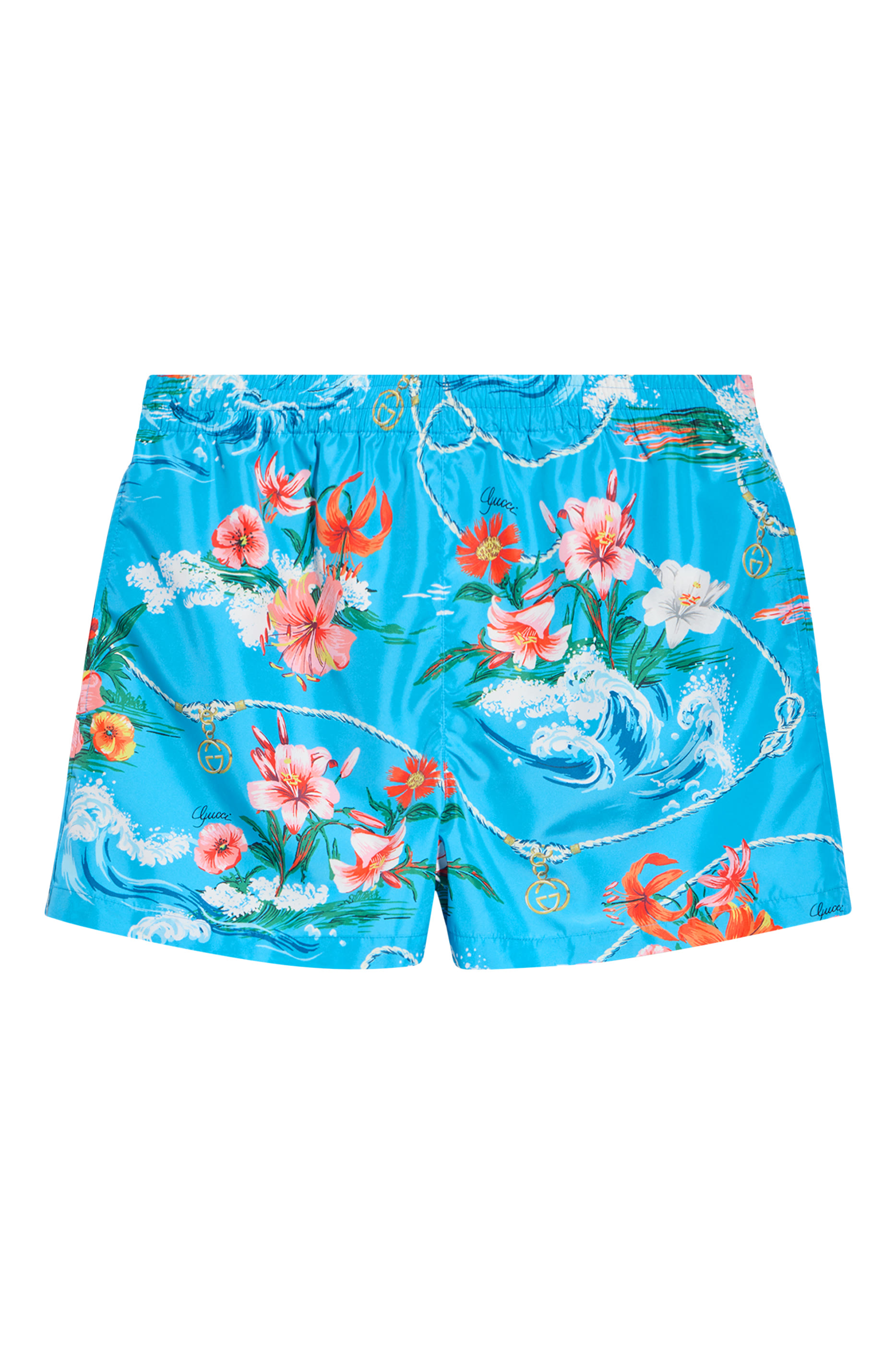 Printed Nylon Swim Shorts