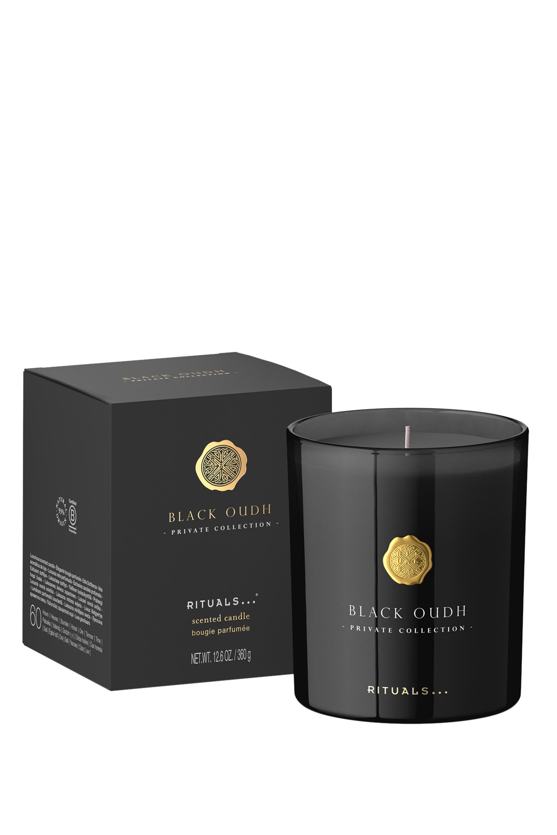 Black Oudh Scented Candle